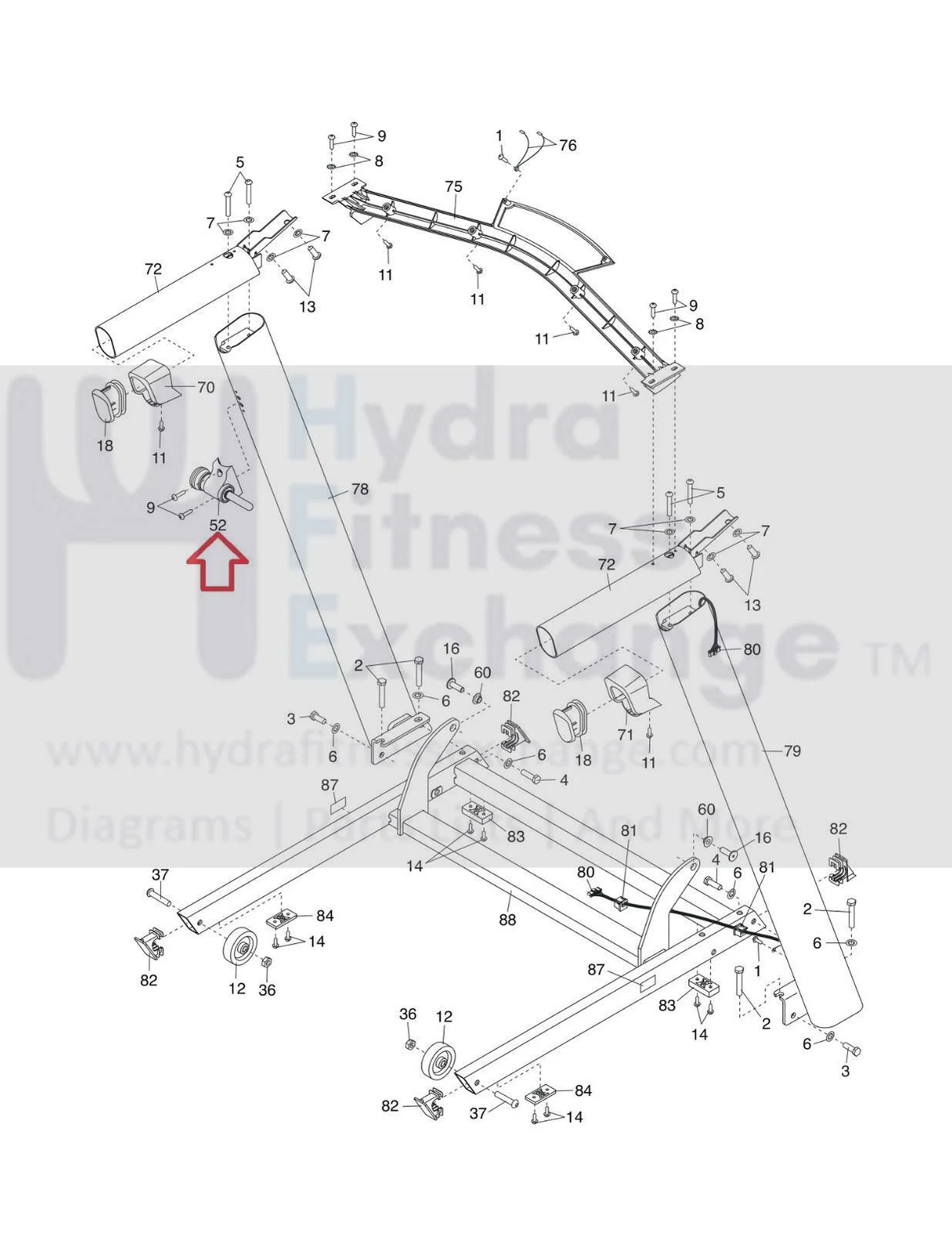 NordicTrack Proform Treadmill Latch Pin Assembly 404850 - Image 2