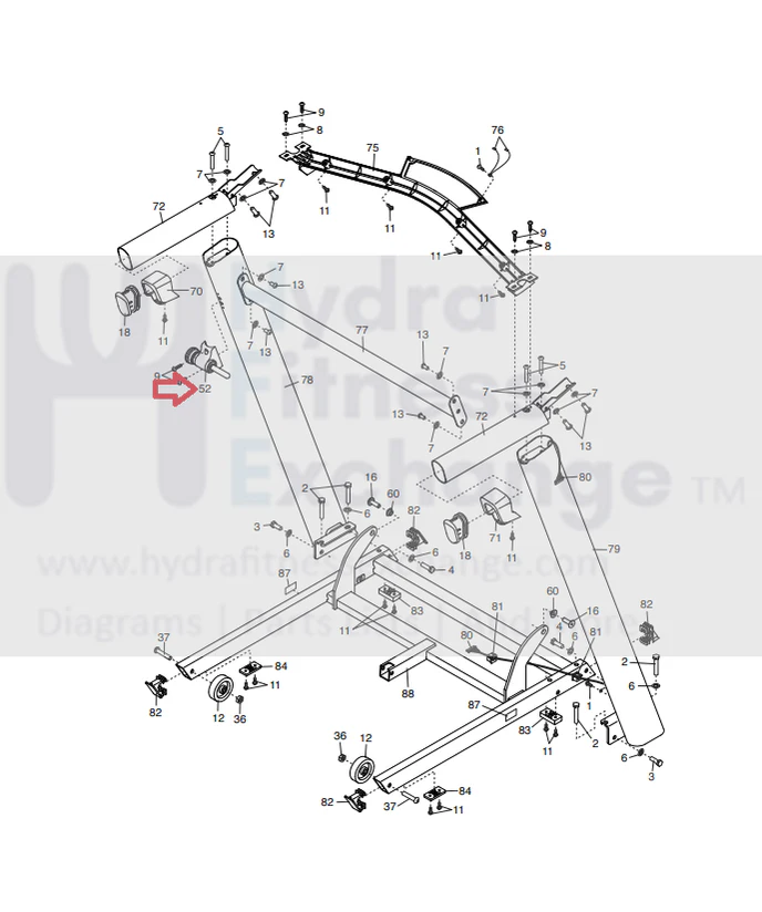 NordicTrack ProForm Treadmill Storage Latch 404850 - Image 2