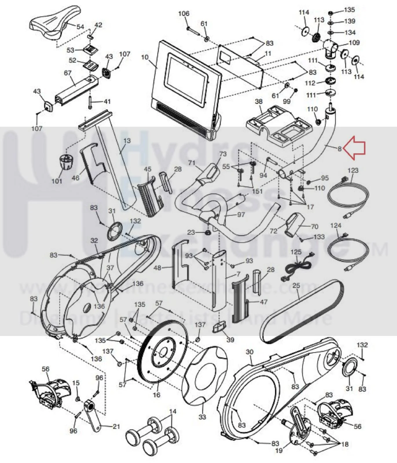 Nordictrack S10i S15i S22i W Tour Cycle Stationary Bike Console Support 393676 - Image 3