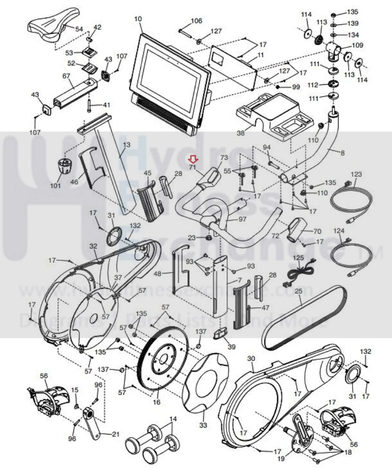 Nordictrack S15i S22i S10i Stationary Bike Left Grip 405262 - Image 2