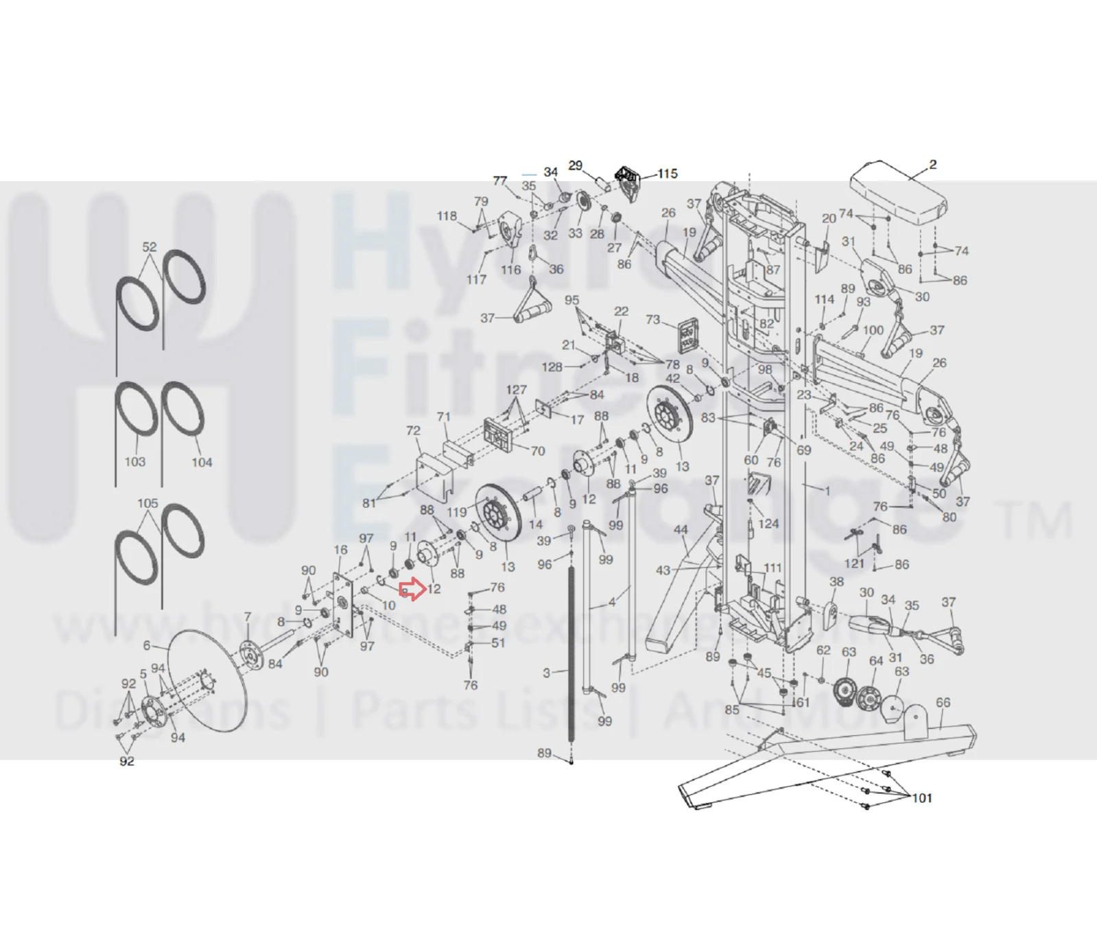 NordicTrack Strength System Pulley Hub 373674 - Image 2
