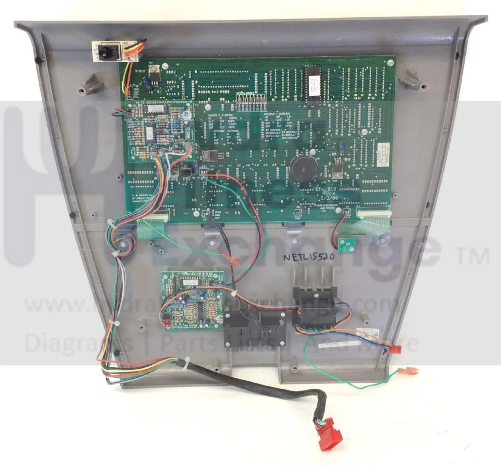 Nordictrack Summit 3500 R Treadmill Display Console Panel MFR-ETNT1551 181470 - Image 2