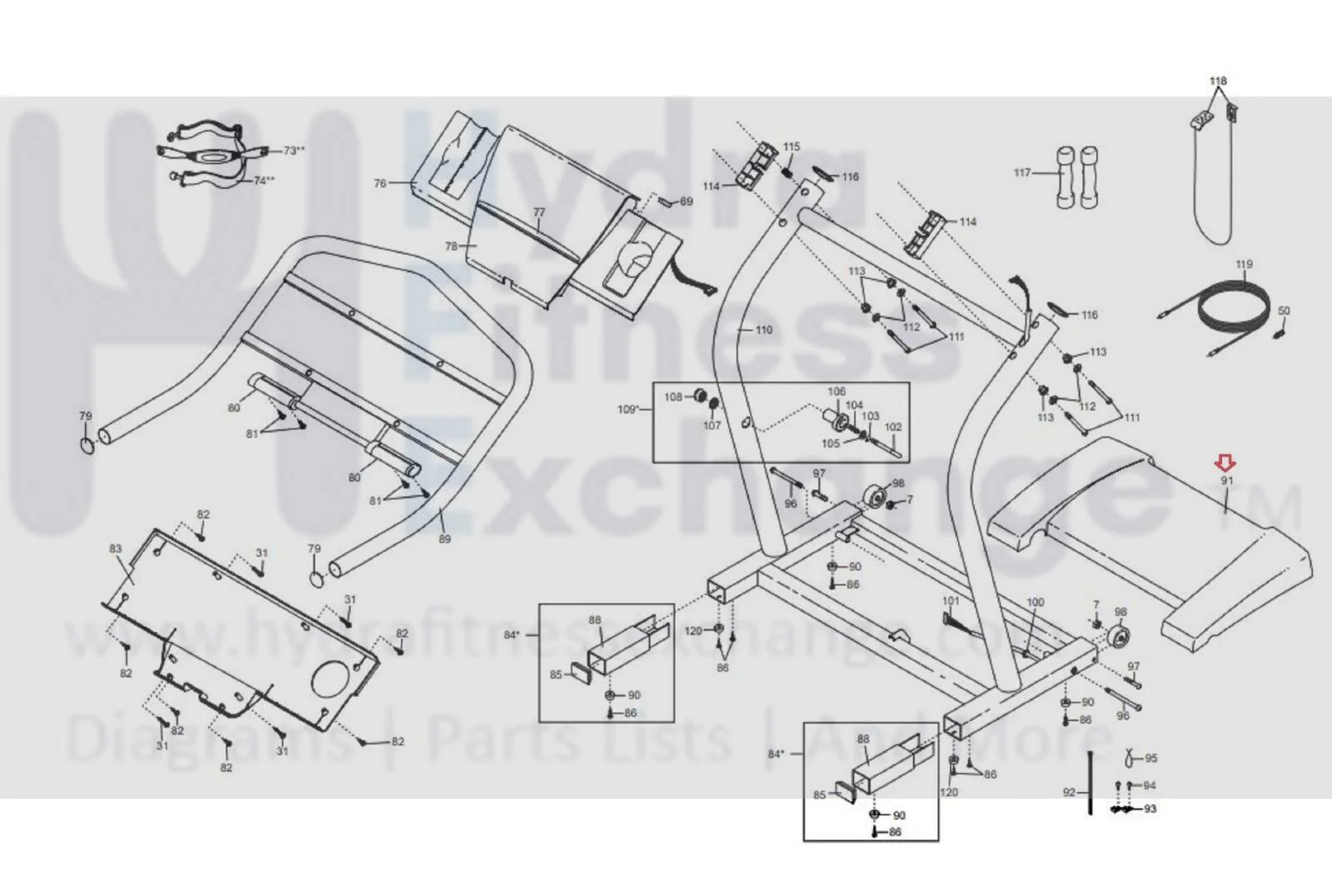 Nordictrack Summit 3500 R Treadmill Motor Hood Shroud Cover 181471 - Image 3