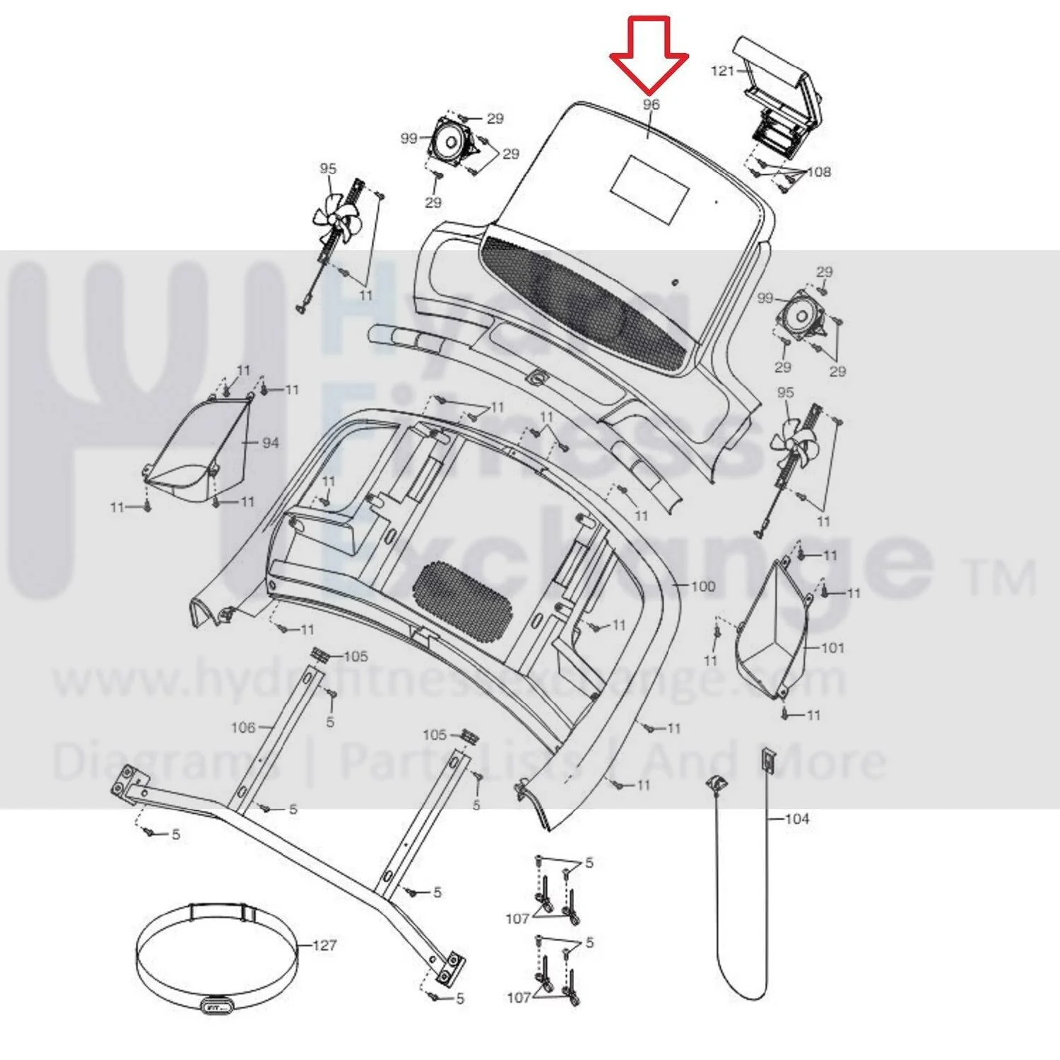 Nordictrack Treadmill Display Console Assembly MFR-ETNT14116A 385915 & 385328 - Image 3