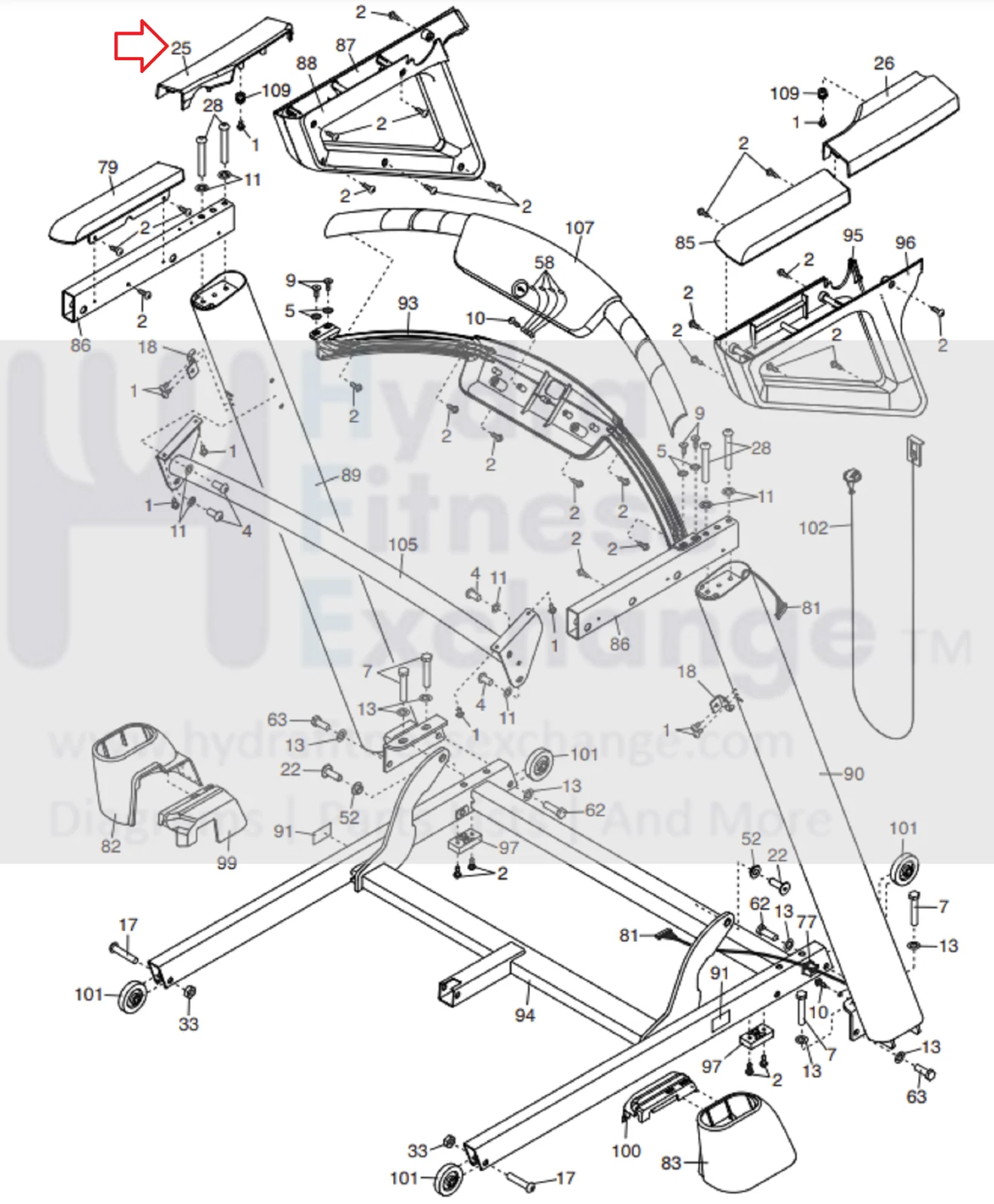 NordicTrack Treadmill Left Handrail Cover 405387 - Image 3