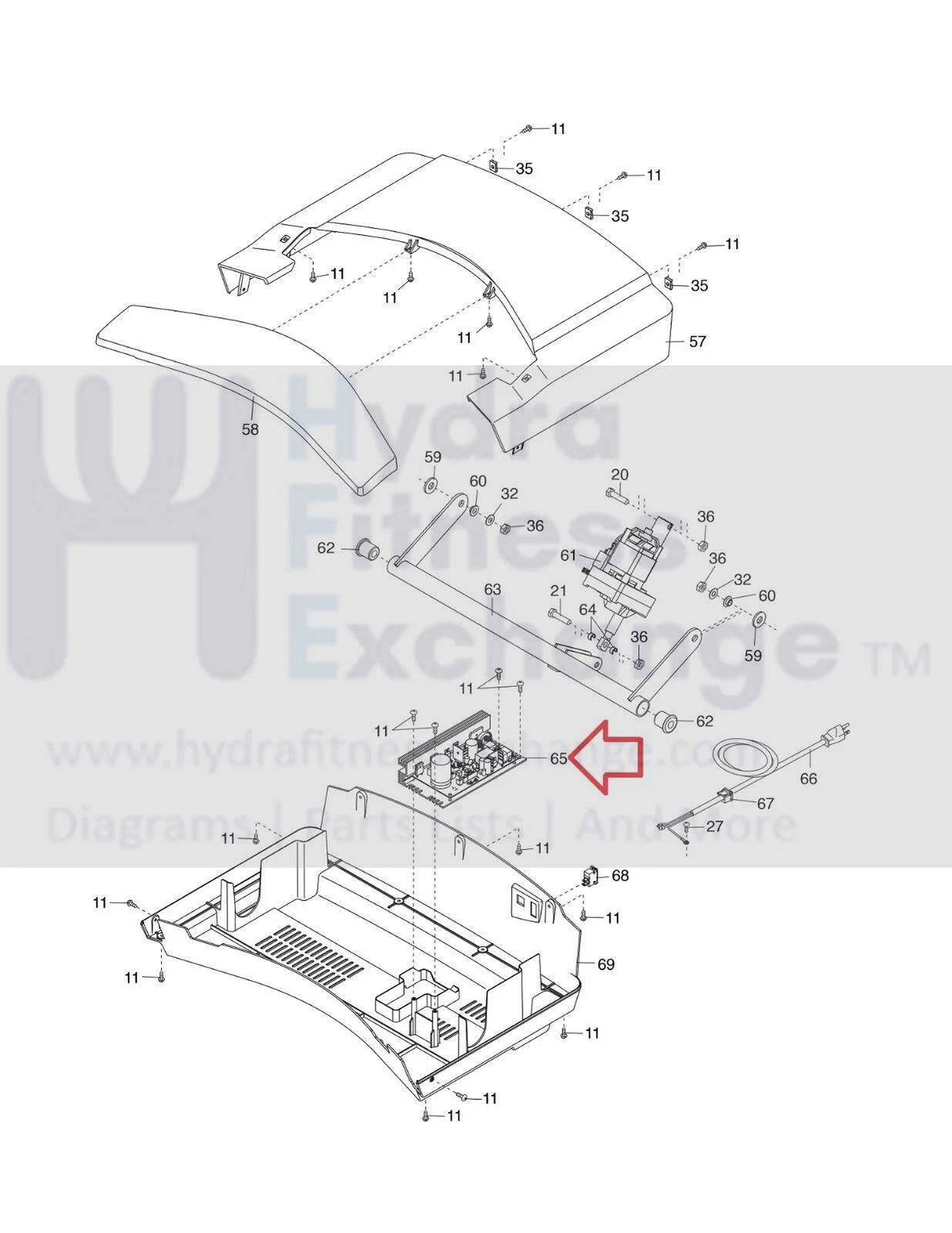 Nordictrack Treadmill Lower Motor Control Board Controller 395578 MC1648DLS - Image 2