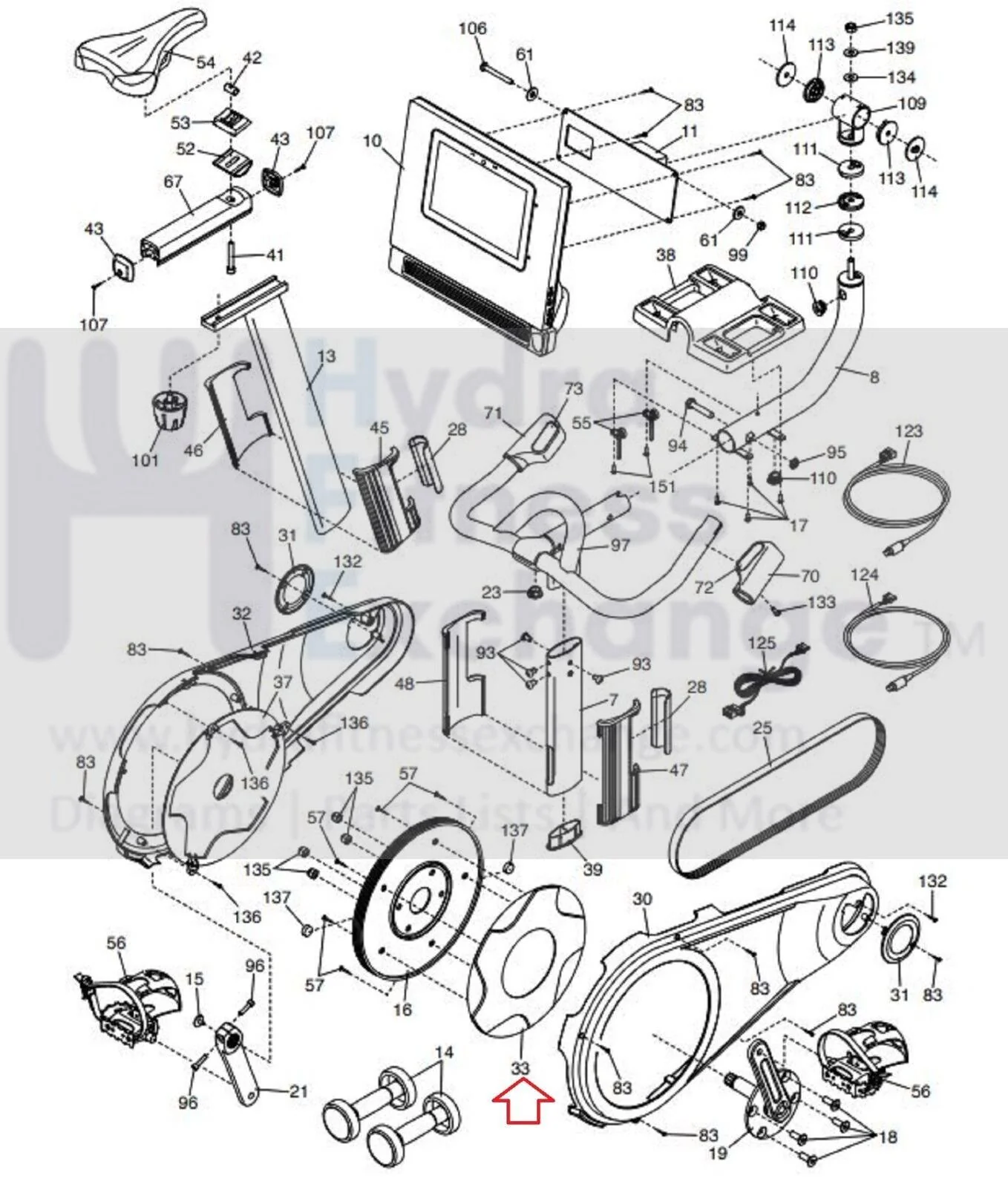 Nordictrack World Tour Cycle Comm S15i S22i Stationary Bike Right Disc 392720 - Image 3