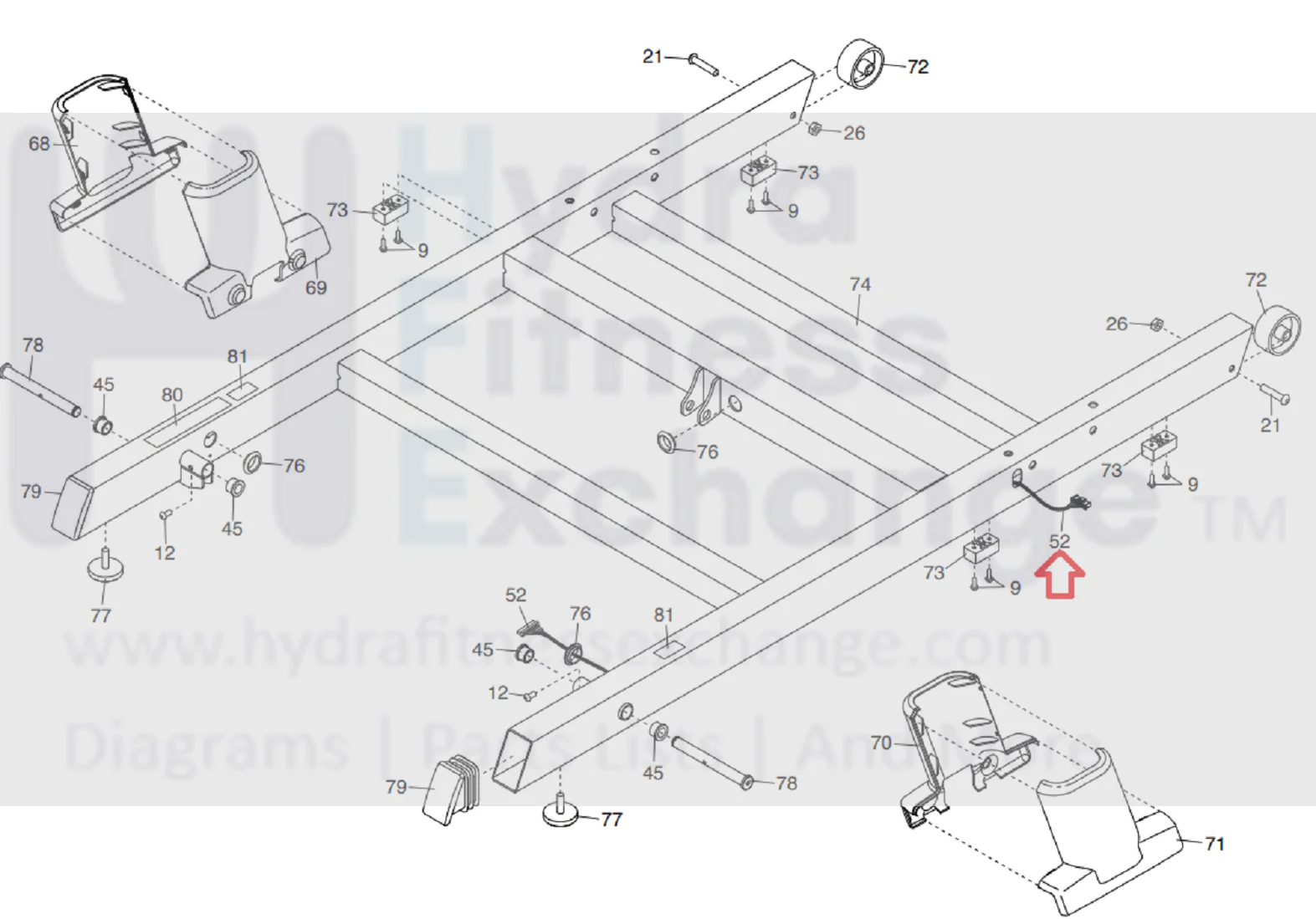 NordicTrack X22I Treadmill Base Wire Harness 426423 - Image 2