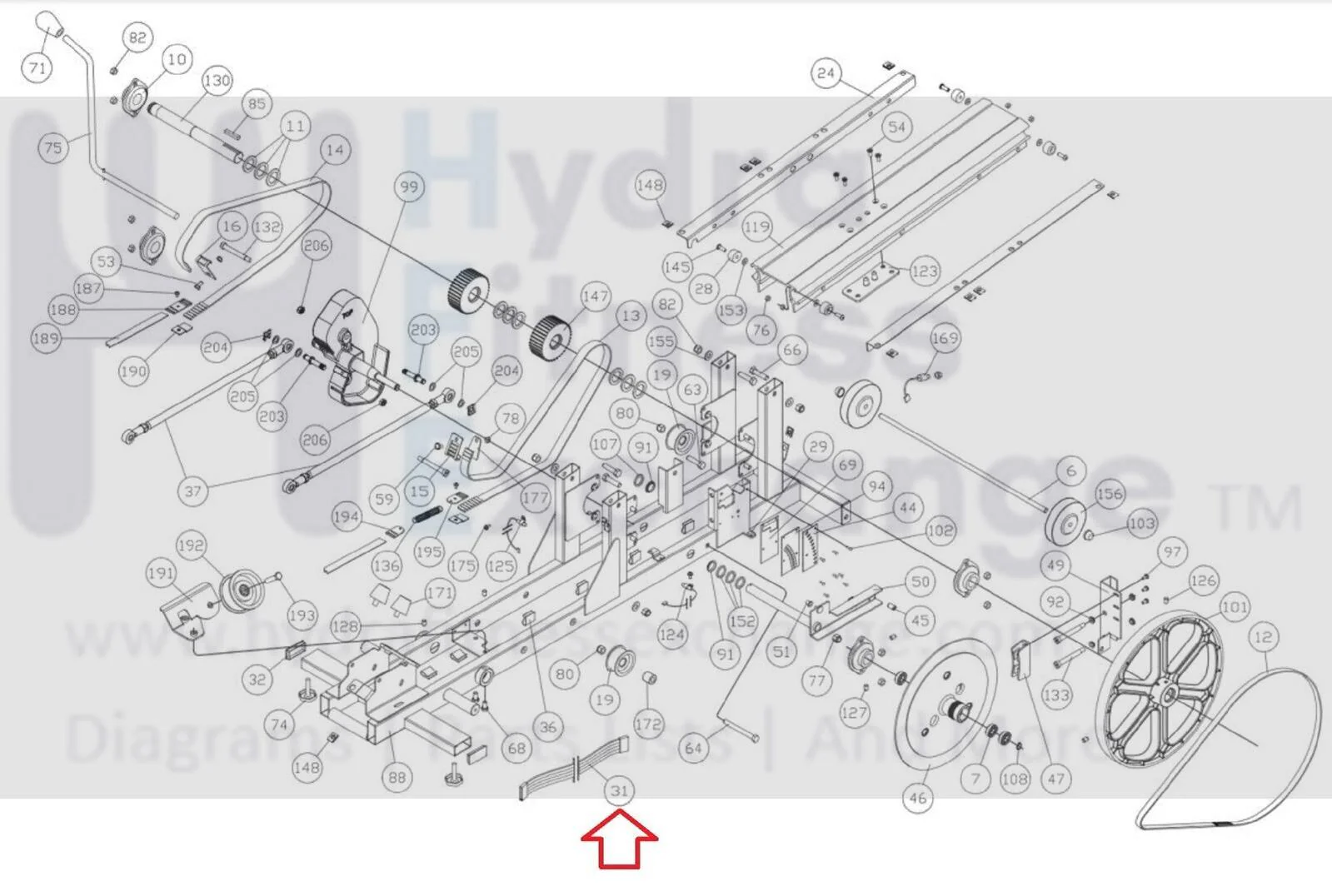 Nu-Step T4 TRS-4000 Recumbent Bike Ribbon Cable 41184 - Image 2