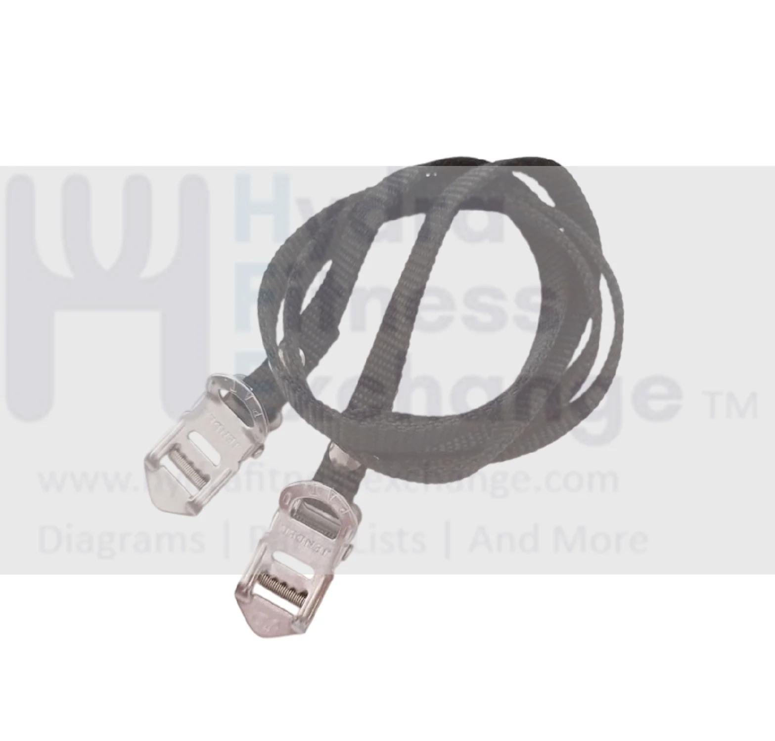 Nylon Toe Straps Size Tip To End 490 x 12mm Including Buckle Pair