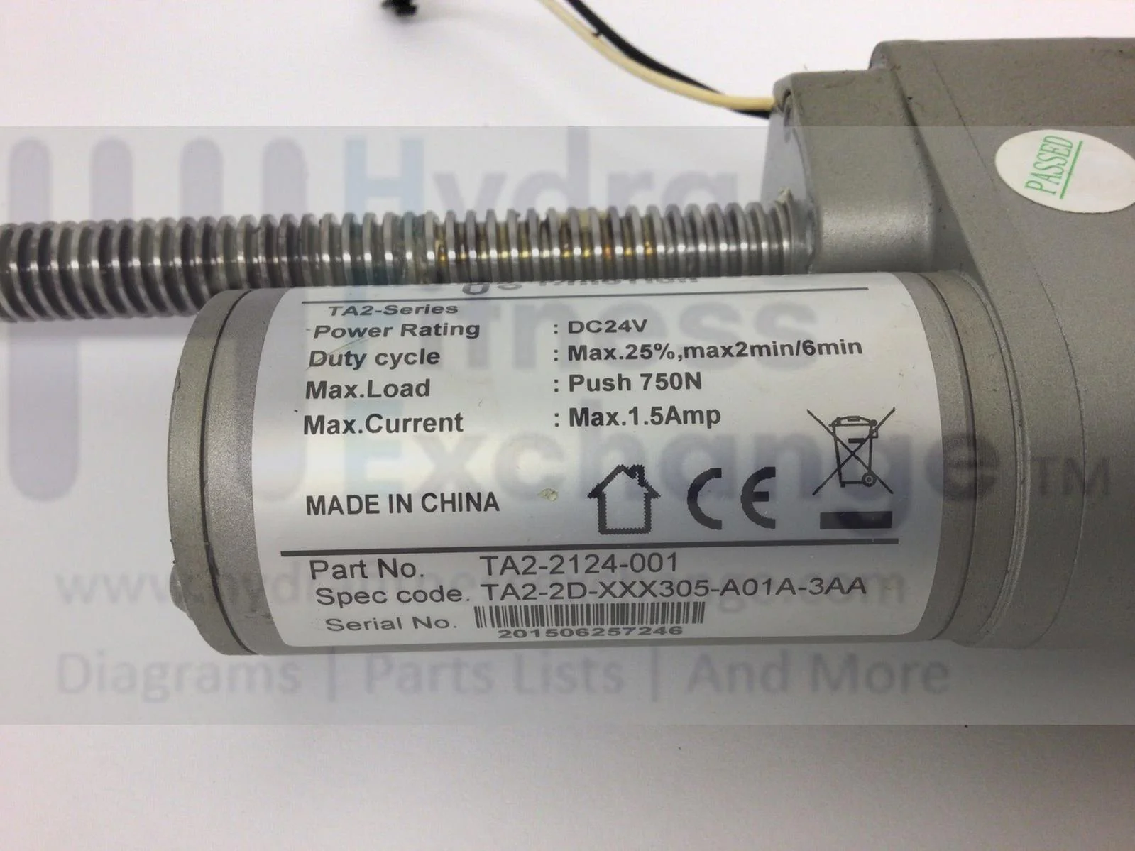 Octane Elliptical Incline Lift Elevation Motor Actuator 104647-001 & 103171-001 - Image 2