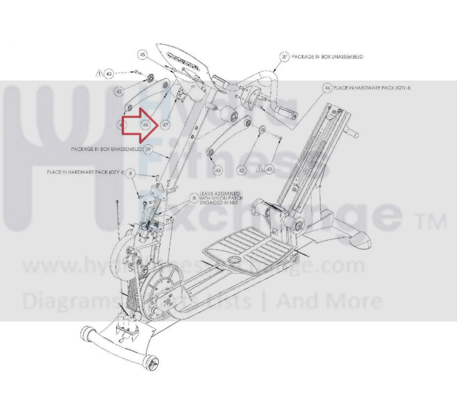 Octane Fitness Elliptical Axle Mast Cover 102413-001 - Image 2