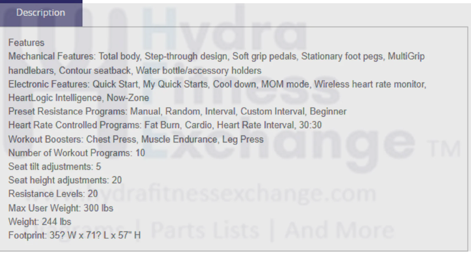 Octane Fitness XRide XR6e F11116 Recumbent Elliptical - Image 6
