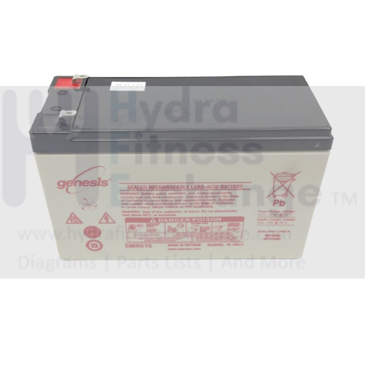 Octane XT-One Base Elliptical Sealed Lead Acid Rechargeable Battery 109653-001