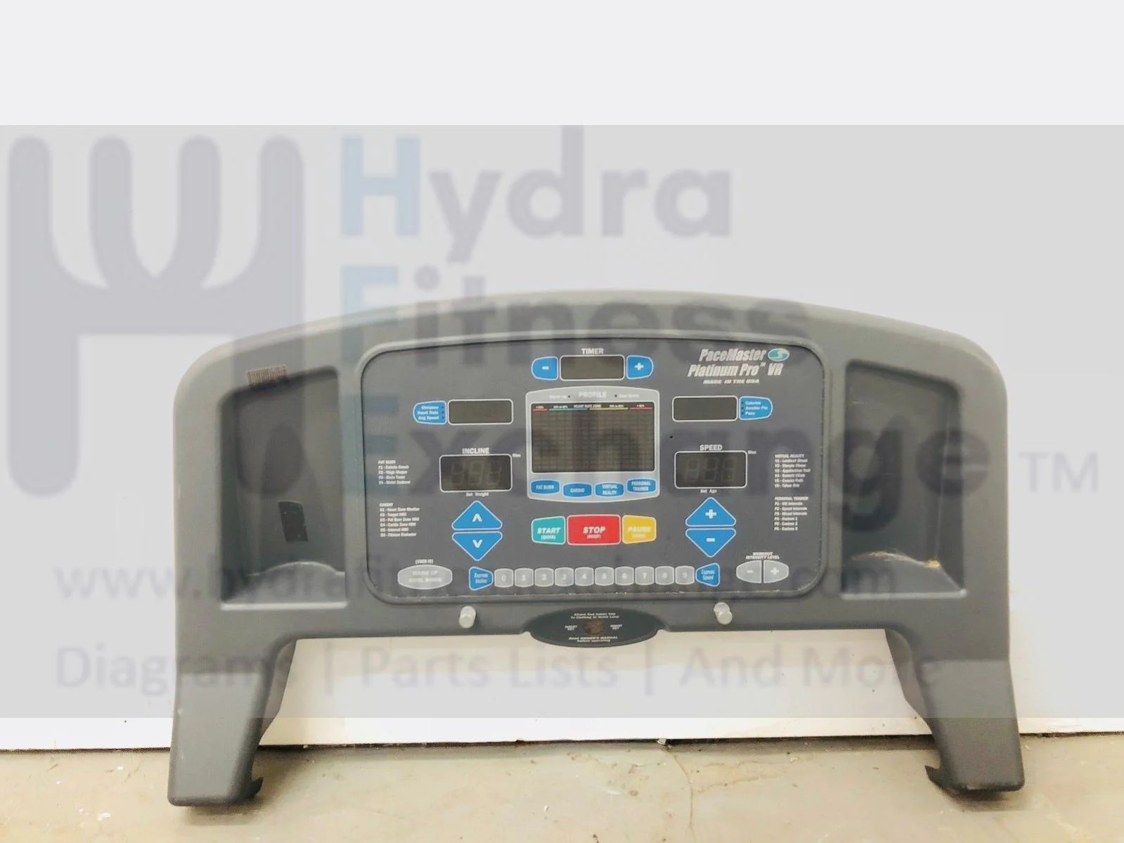 PaceMaster - Platinum Pro VR Gray - 120 VAC Treadmill Display Console DPPVRPCB T174010 jg4223