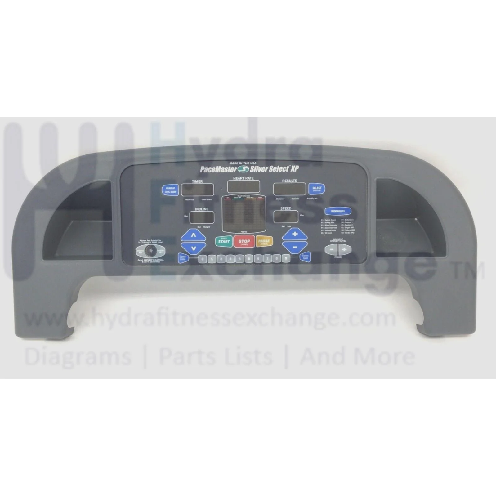Pacemaster Silver Select XP Treadmill Console Membrane W/Circuit Board DSSXPPNL
