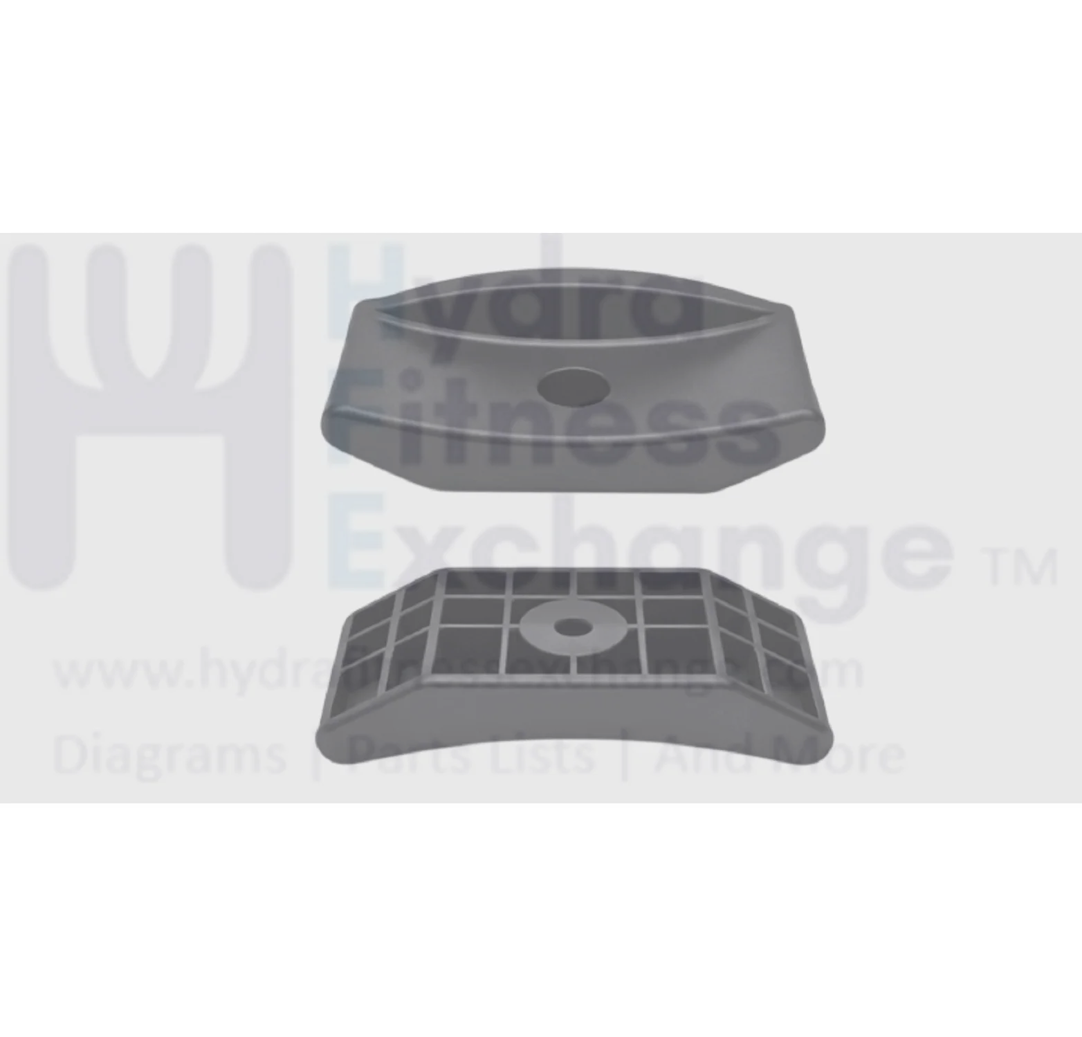 Plastic Dumbbell Rack Weight Saddle Rest 150L x 65W x 80H mm-D10 Miscellaneous