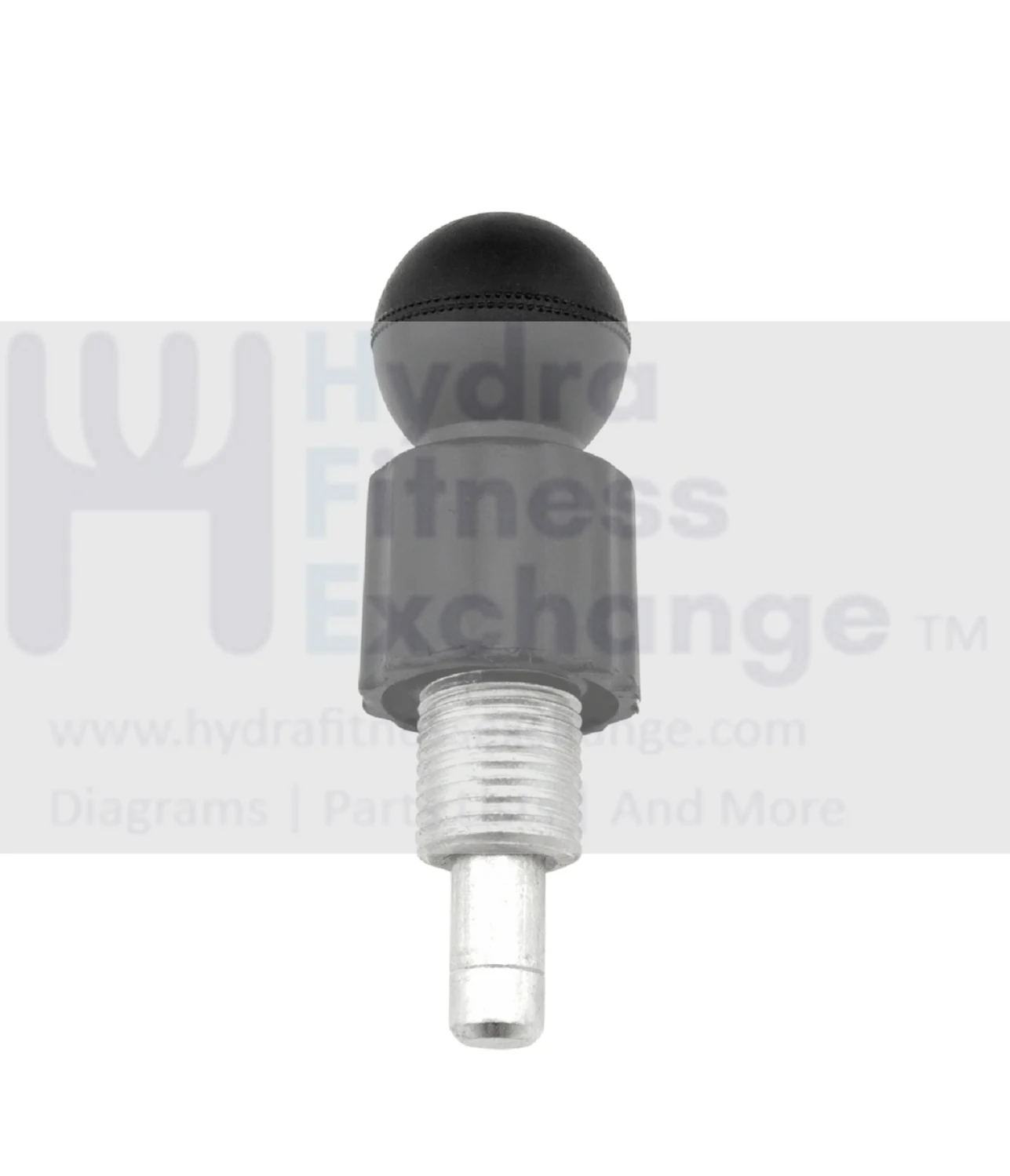 Pop Pin knob 1" Thread of Pin 5-8" Fine Thread 0.6" Tip of Pin Dia 0.35"