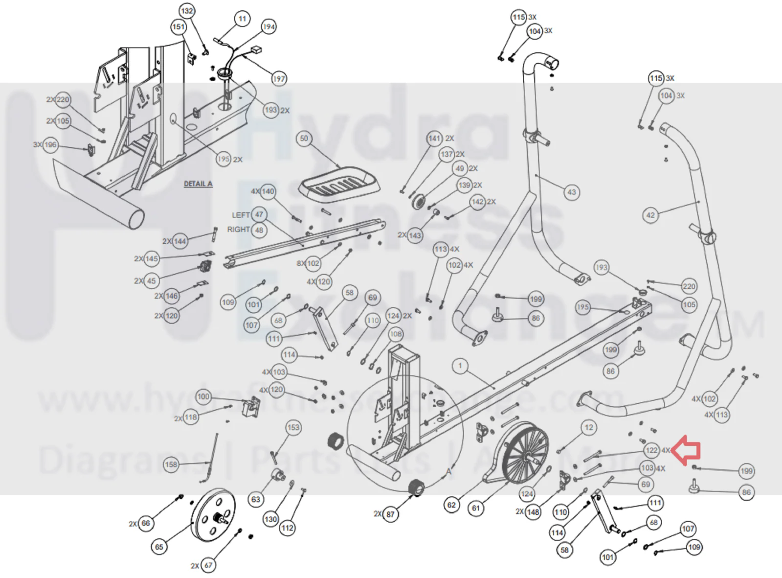 Precor 5.21 EFX 5.23 EFX 5.25 Elliptical Hex Head Bolt PPP000000RX0WRG000 - Image 2