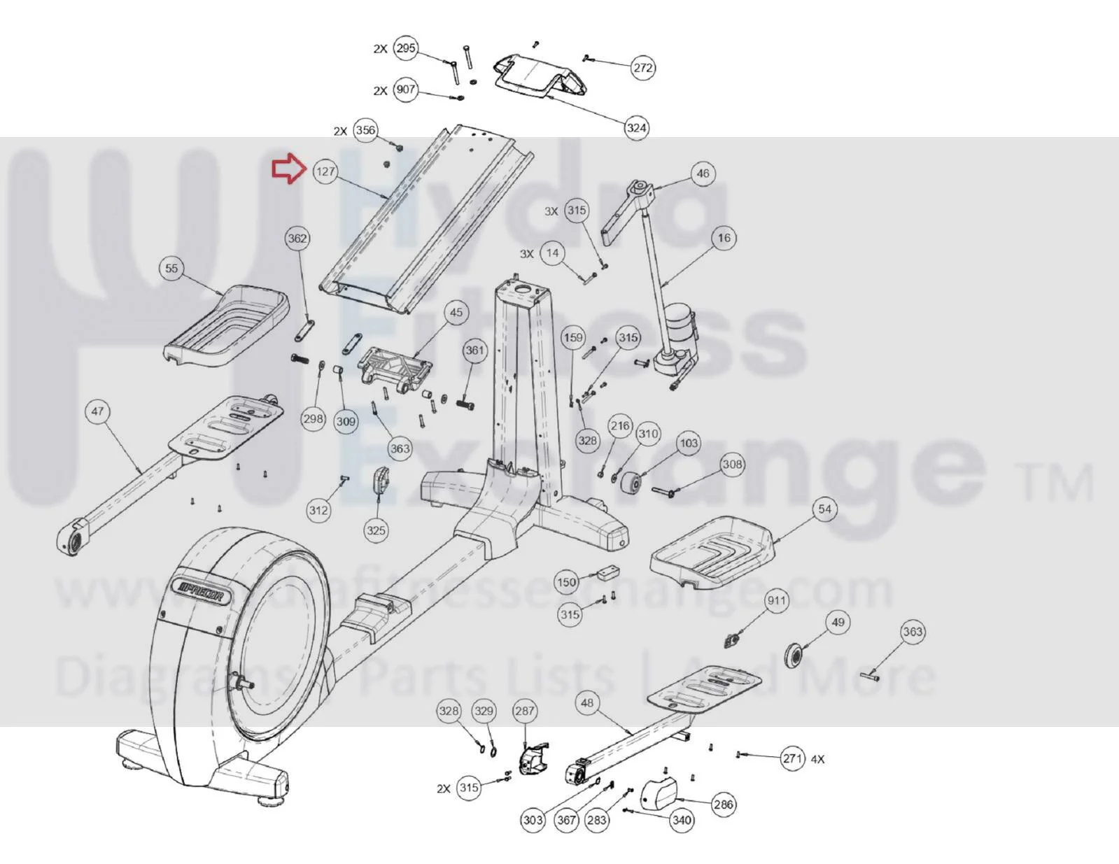 Precor 635 EFX600-18 A485 Elliptical CS Ramp Kit Assembly PPP000000058270101 - Image 2