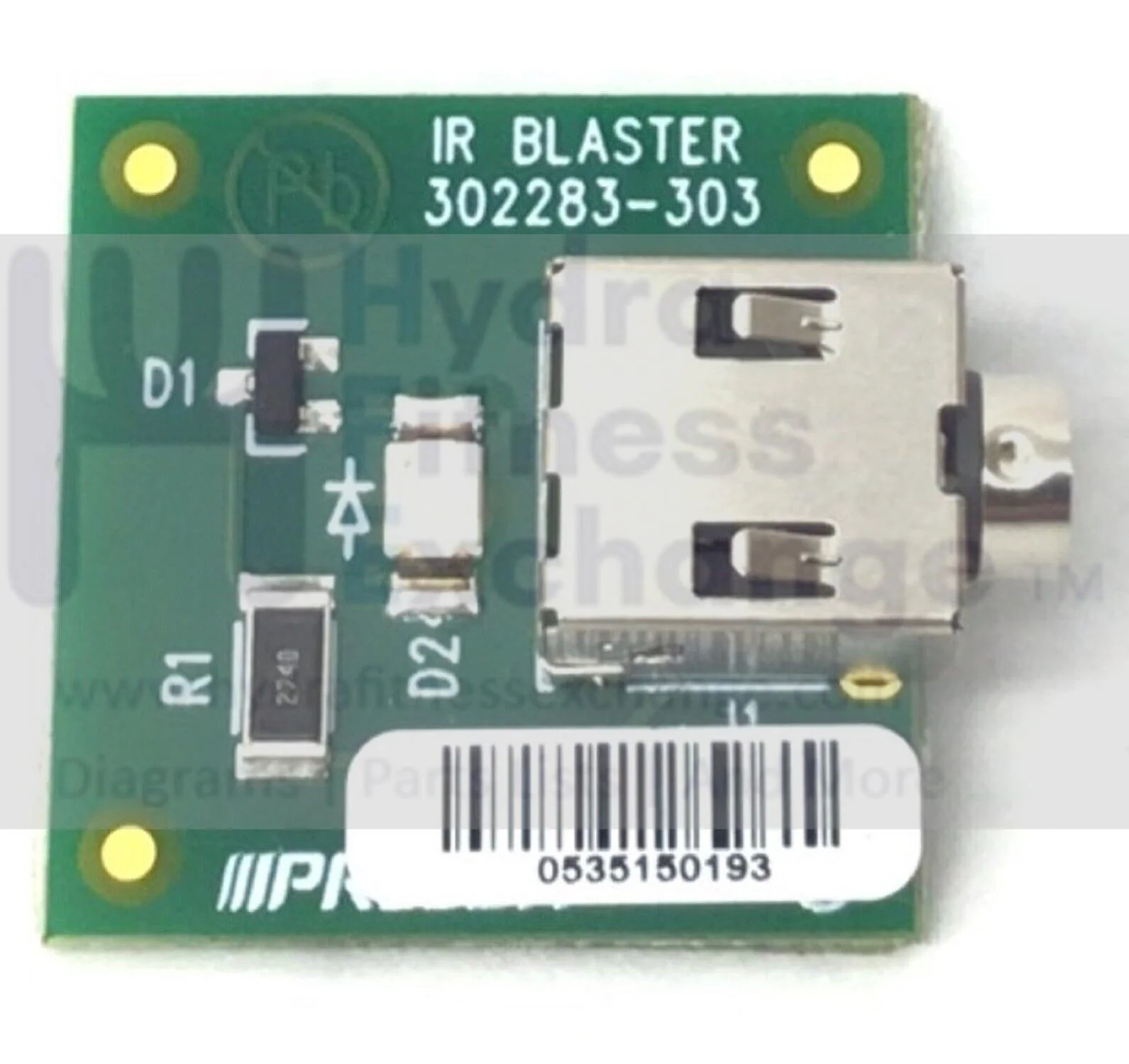 Precor 635 EFX600-18 Elliptical Audio Jack Circuit Board Blaster 302283-303