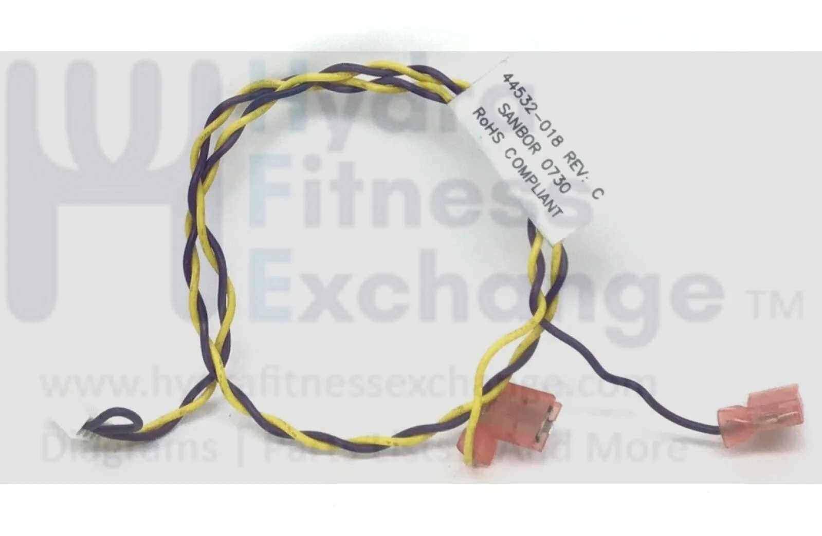 Precor 9.33 9.3x TRM 400-14 Treadmill Molex 2 Cond Cable Assembly 18" 44532-018