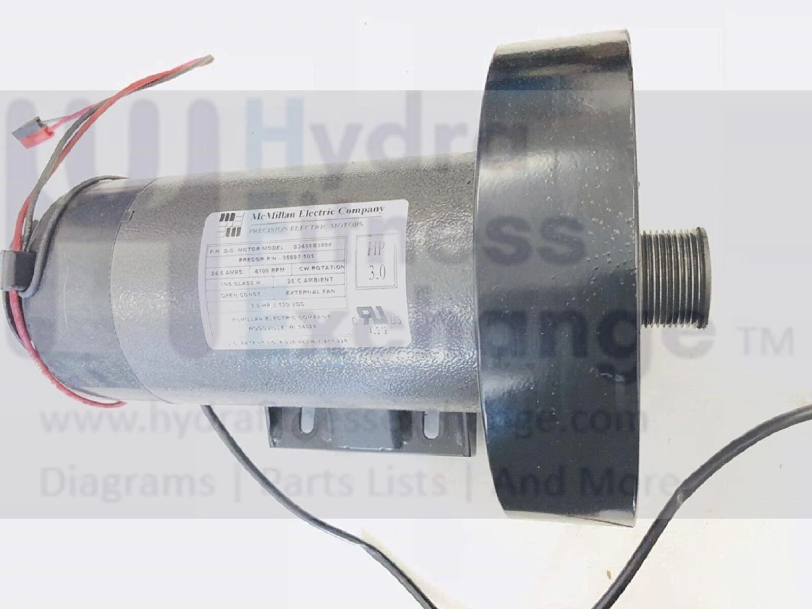 Precor 9.3x TRM 400-14 445/425 Treadmill DC Drive Motor with Flywheel 35697-101 - Image 3