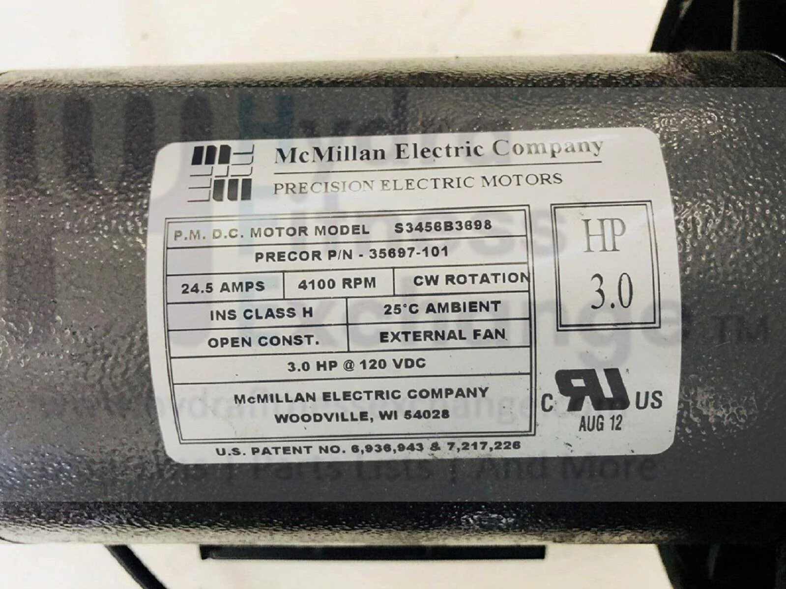 Precor 9.3x TRM 400-14 445/425 Treadmill DC Drive Motor with Flywheel 35697-101 - Image 4