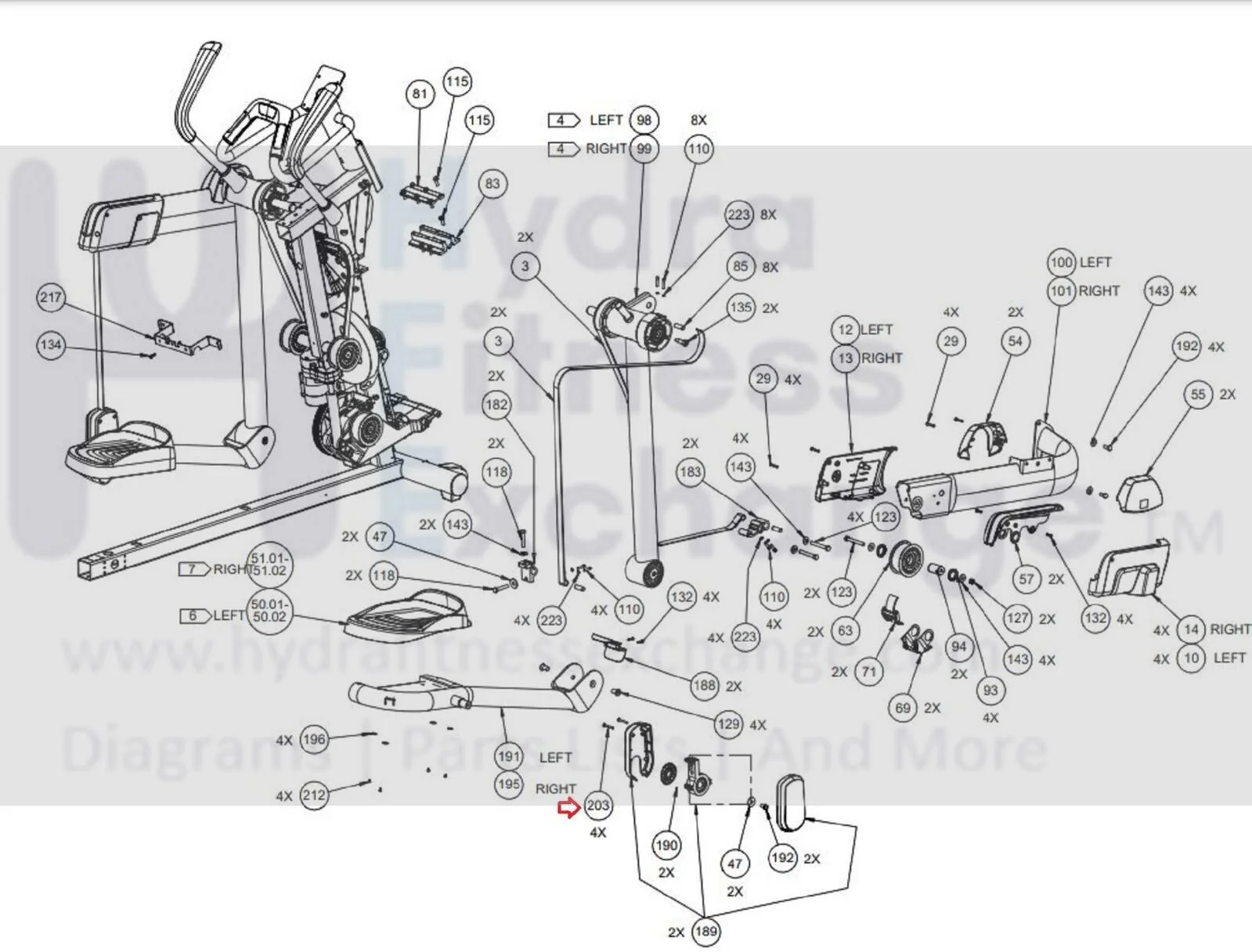 Precor AMT-12 885 833 835 Elliptical Inside Cover 301022-101 & 301022-105 - Image 4