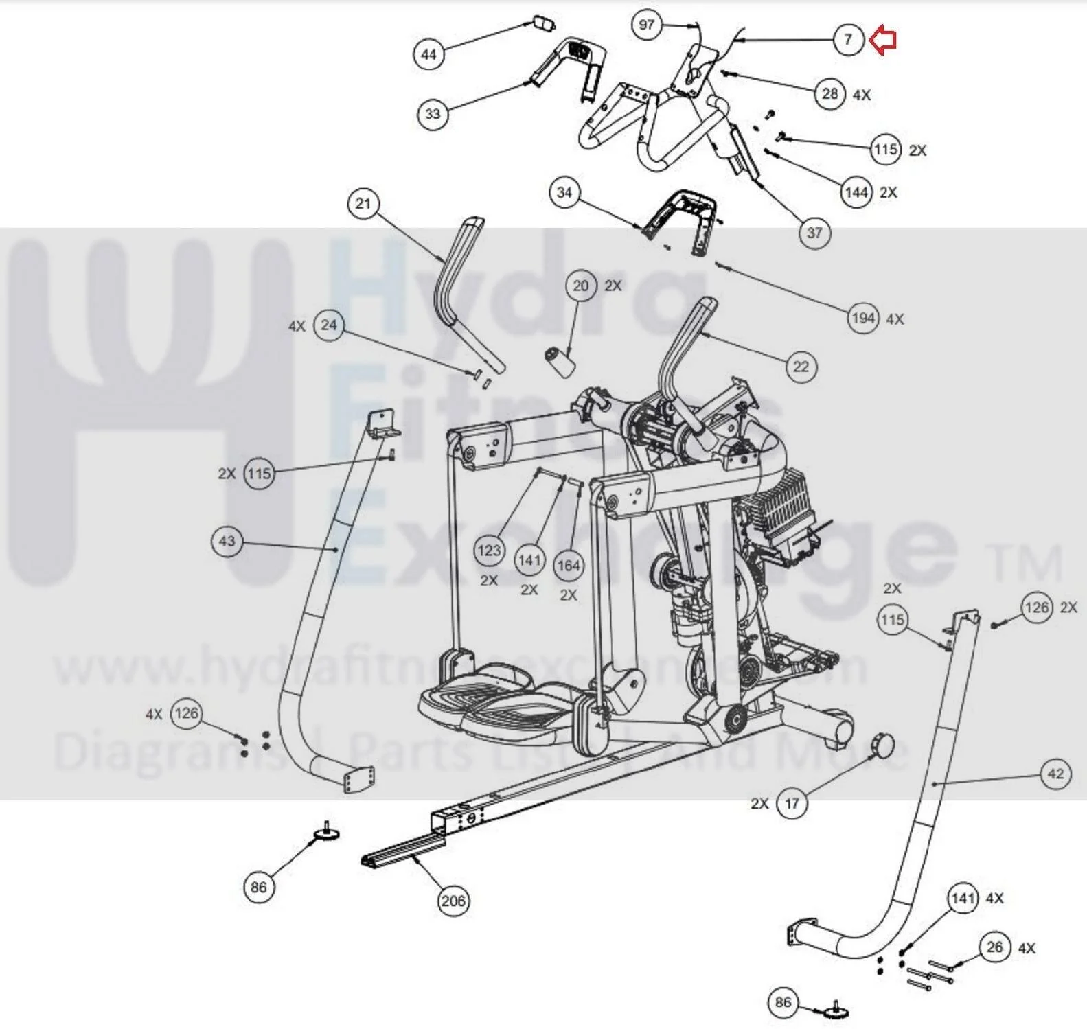 Precor AMT12 833 835 885 C100i Elliptical Cable Assembly MFR-1549 49441-012 - Image 3