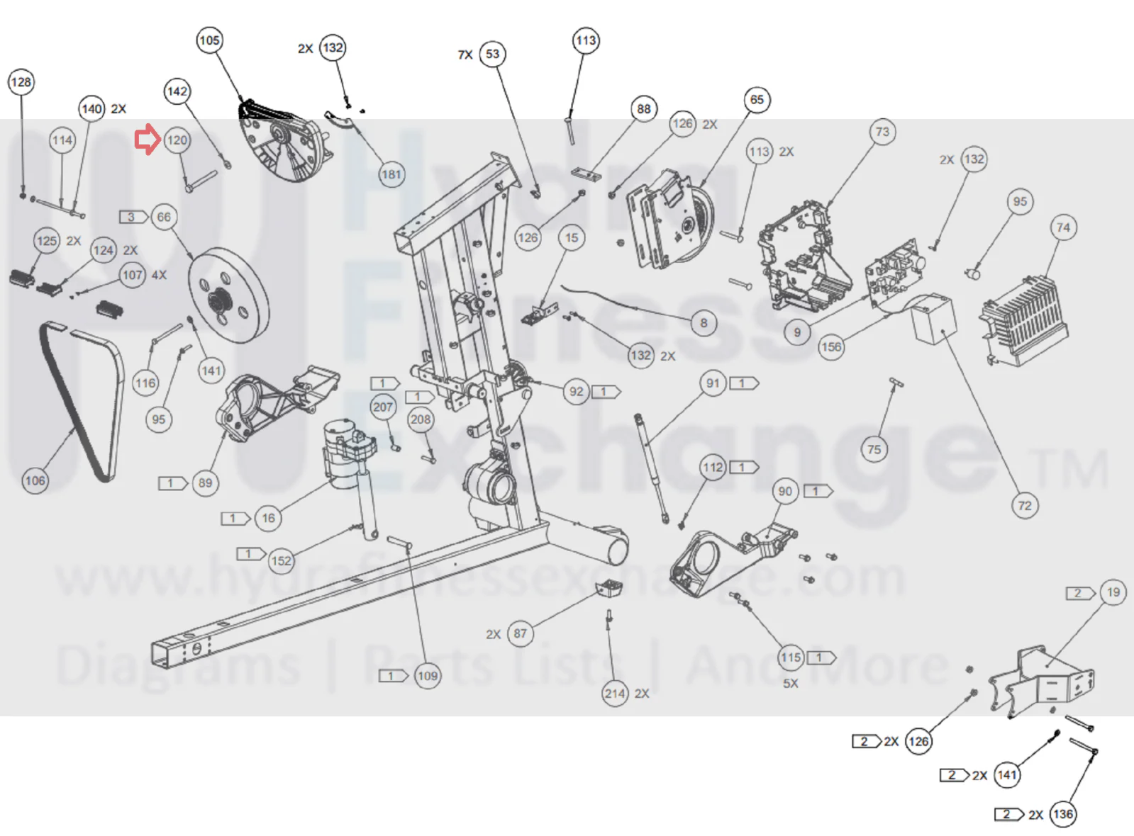 Precor AMT12 HCOM 833 835 Elliptical Hex Screw 7/16"-14x40" PPP00000HCCE044400 - Image 2