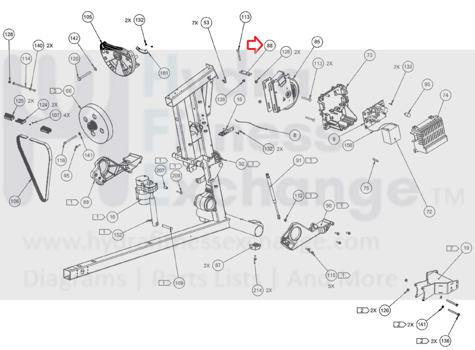 Precor AMT12 HCOM 833 835 Elliptical Zinc Tensioner Bracket PPP000000301311102 - Image 2