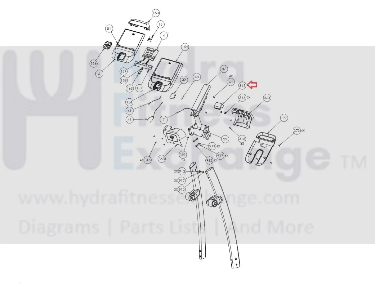 Precor C532i C546i EFX 546I Miscellaneous Cardio Handlebar Clamp 48882-102 - Image 2