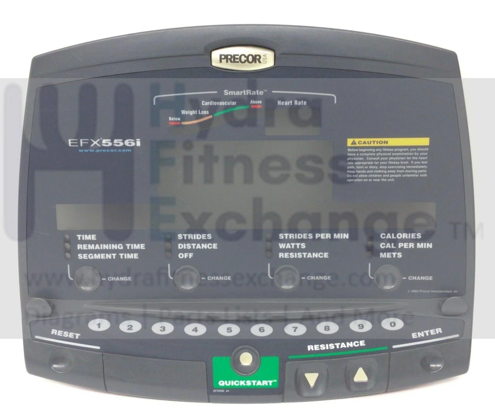 Precor C556i EFX 556i HR Elliptical Display Console Overlay 47338-111
