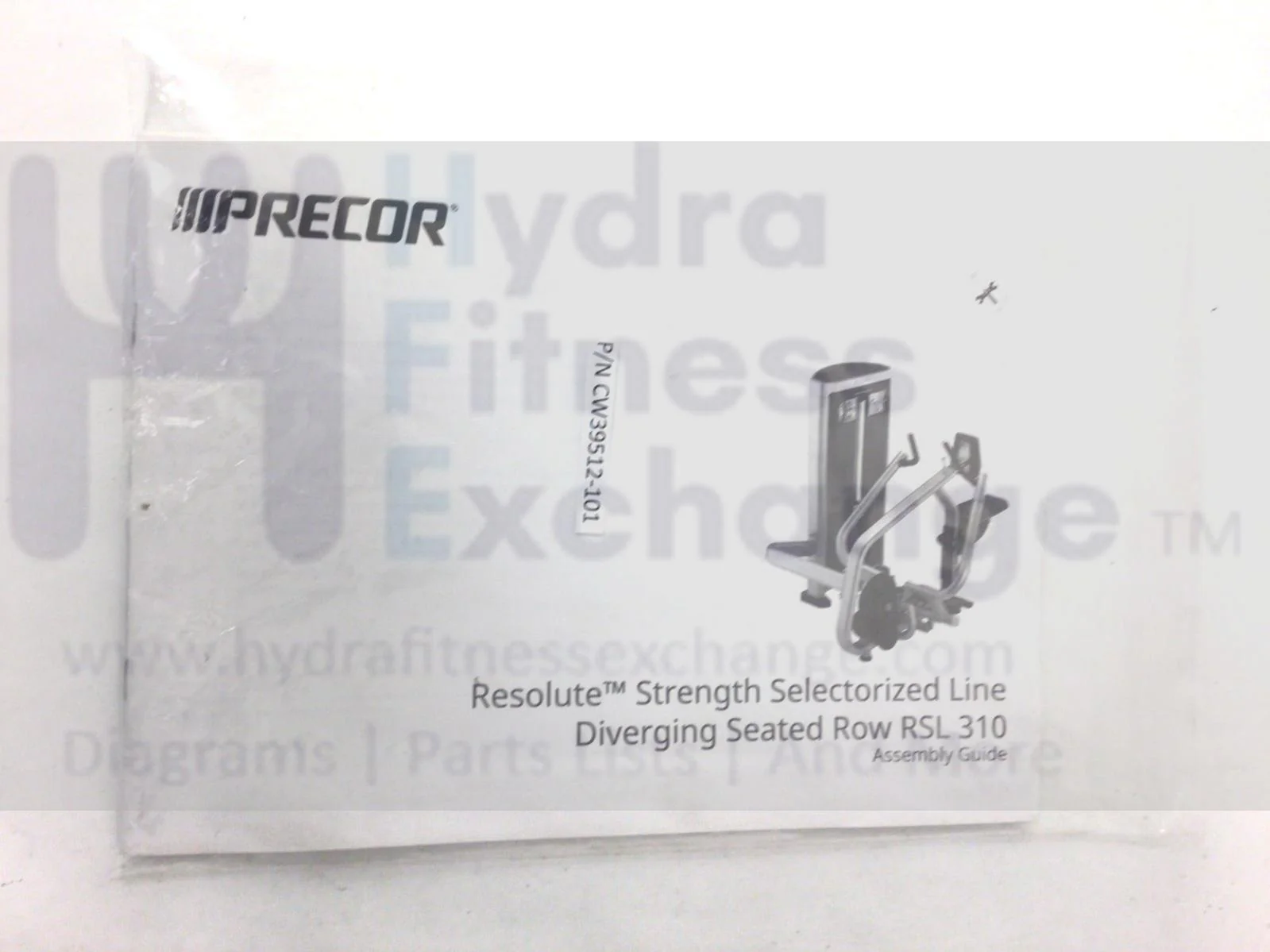 Precor Diverging Seated Row Owner’s Manual Guide CW39512101 CW39512-101 - Image 2