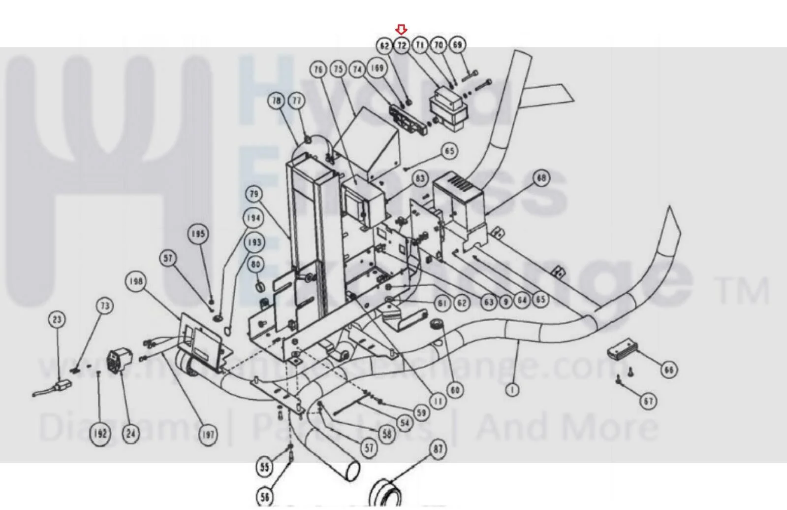 Precor EFX 5.17i 5.19 5.21i 5.23 5.33 C532 Elliptical Magnet Assembly 39314-101 OR 37947-101 - Image 2