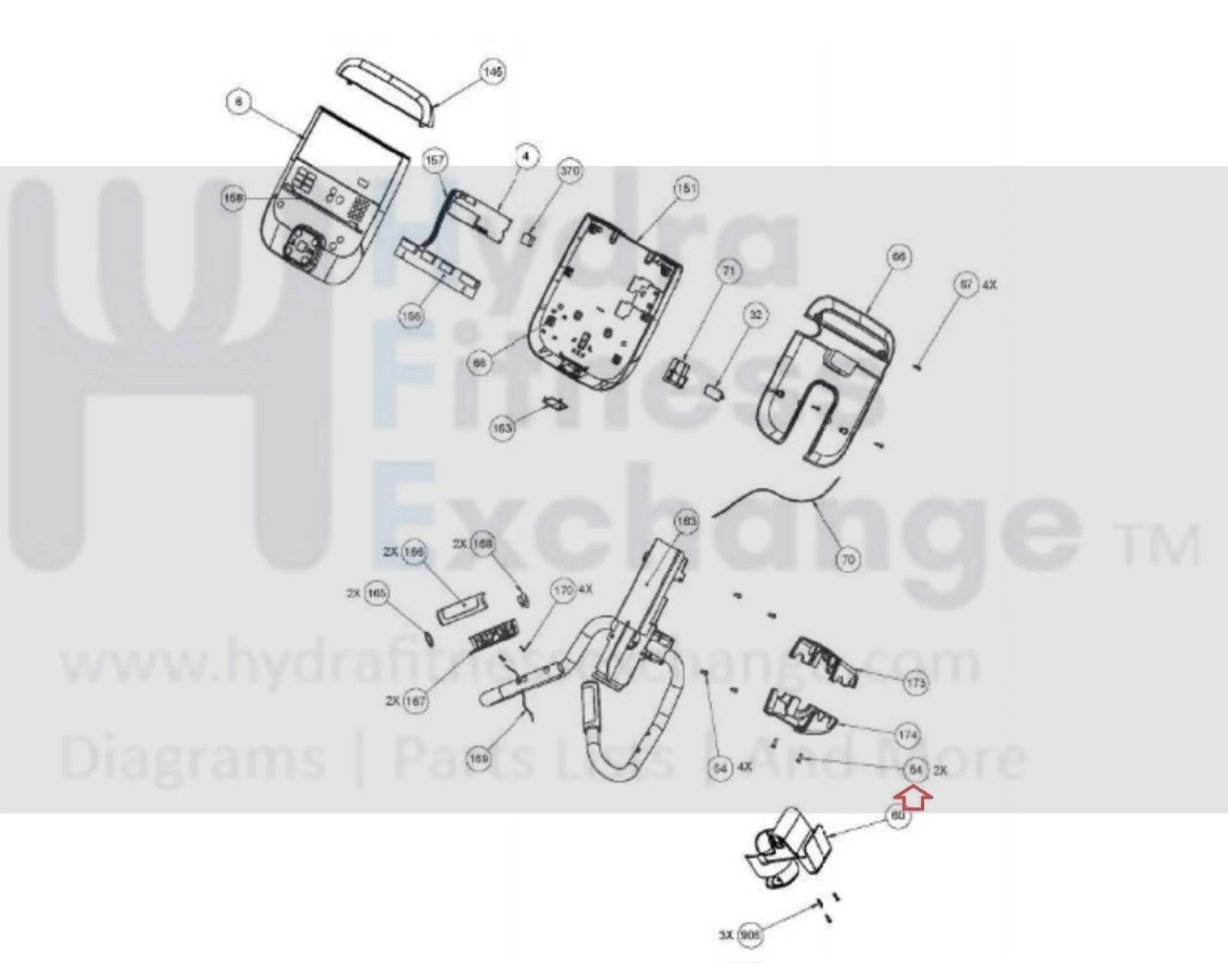 Precor EFX4X7-18 Elliptical Button Head Screw 1/4 -20 X 0.87" PPP00000TFTN025088 TFTN025-088 - Image 2