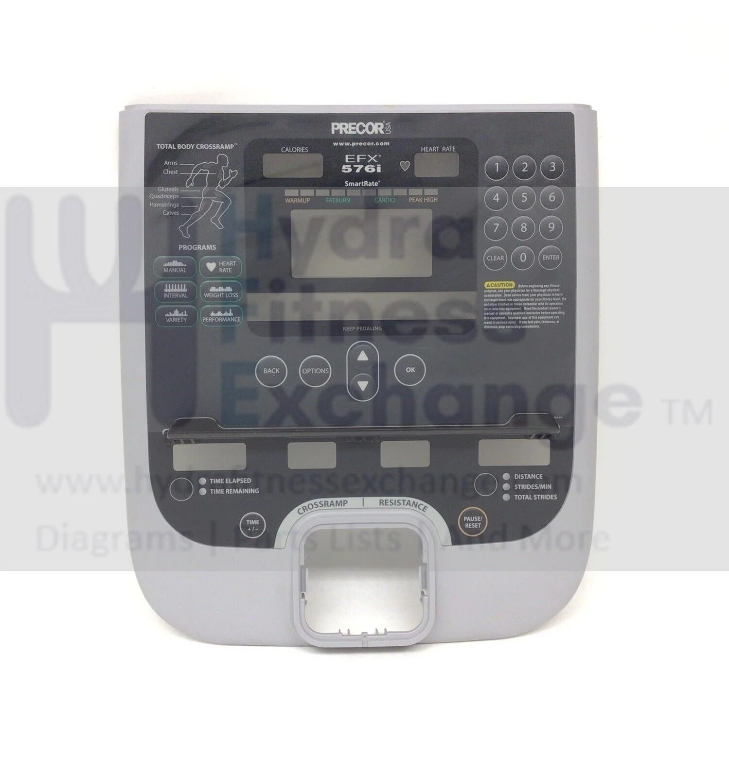 Precor Elliptical Display Console Housing 49274-111