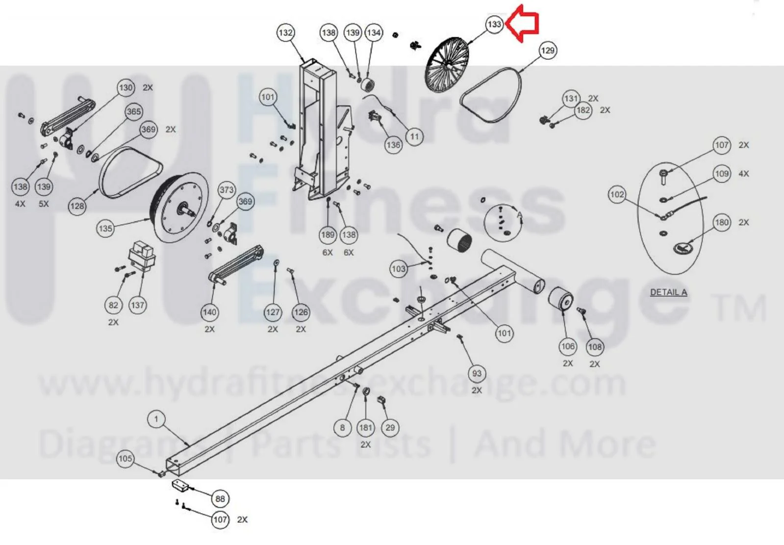 Precor Elliptical Flywheel Pulley Assembly PPP000000038324101 - Image 2