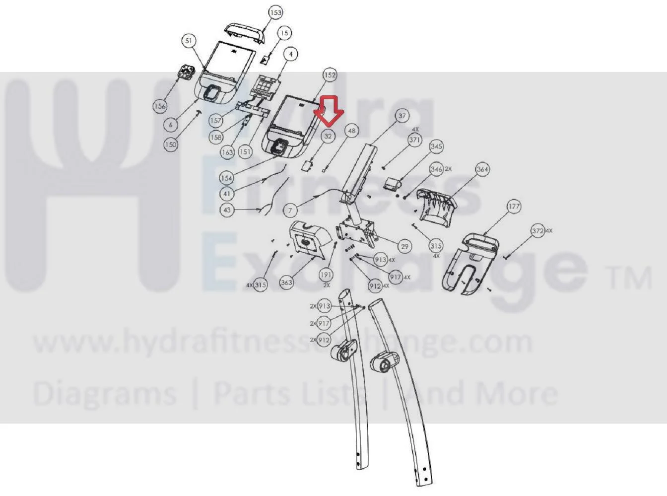 Precor Elliptical Heart Rate Circuit Board 43579-108 - Image 2