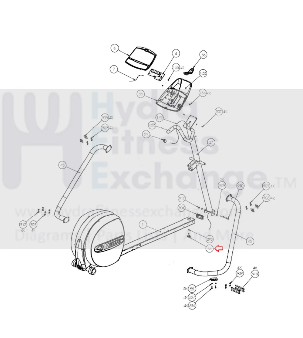 Precor Elliptical Leveling Foot Leveler 11406-103 - Image 2
