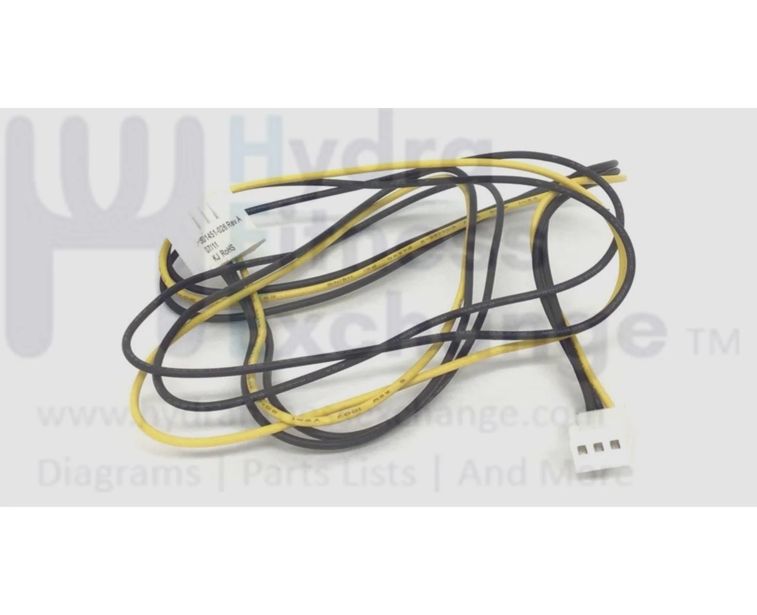 Precor Miscellaneous Cardio 3 Pin Cable Assembly 301451-026 - Image 2