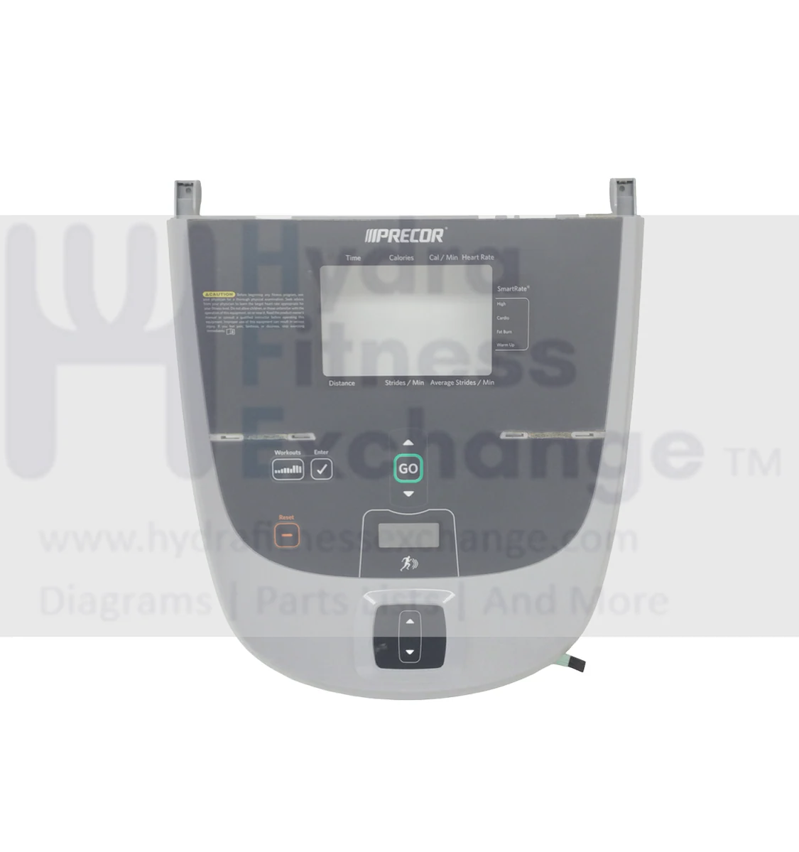 Precor Miscellaneous Cardio 800 Series P20 Membrane Faceplate 300276-103