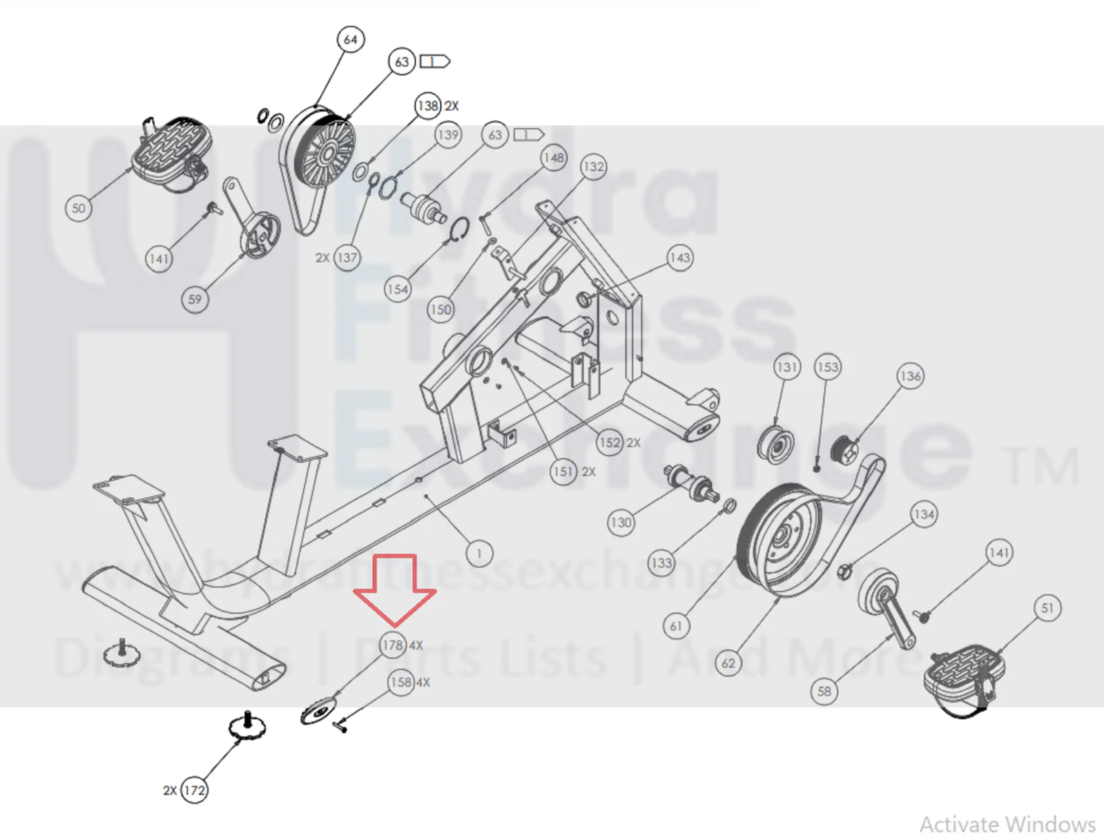 Precor Recumbent Bike Elliptical Endcap PPP000000300531101 or 300531-101 - Image 2