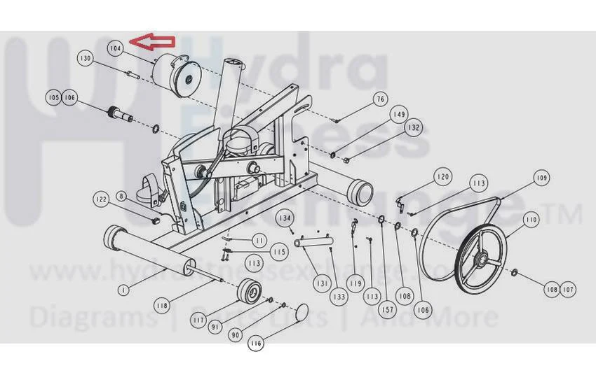 Precor Recumbent Bike Generator Alternator With FlyWheel 40747-801 & 38611-101 - Image 3