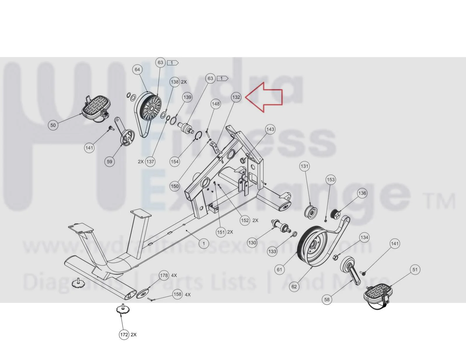 Precor Recumbent Bike Idler Tensioner 300519-101 - Image 2