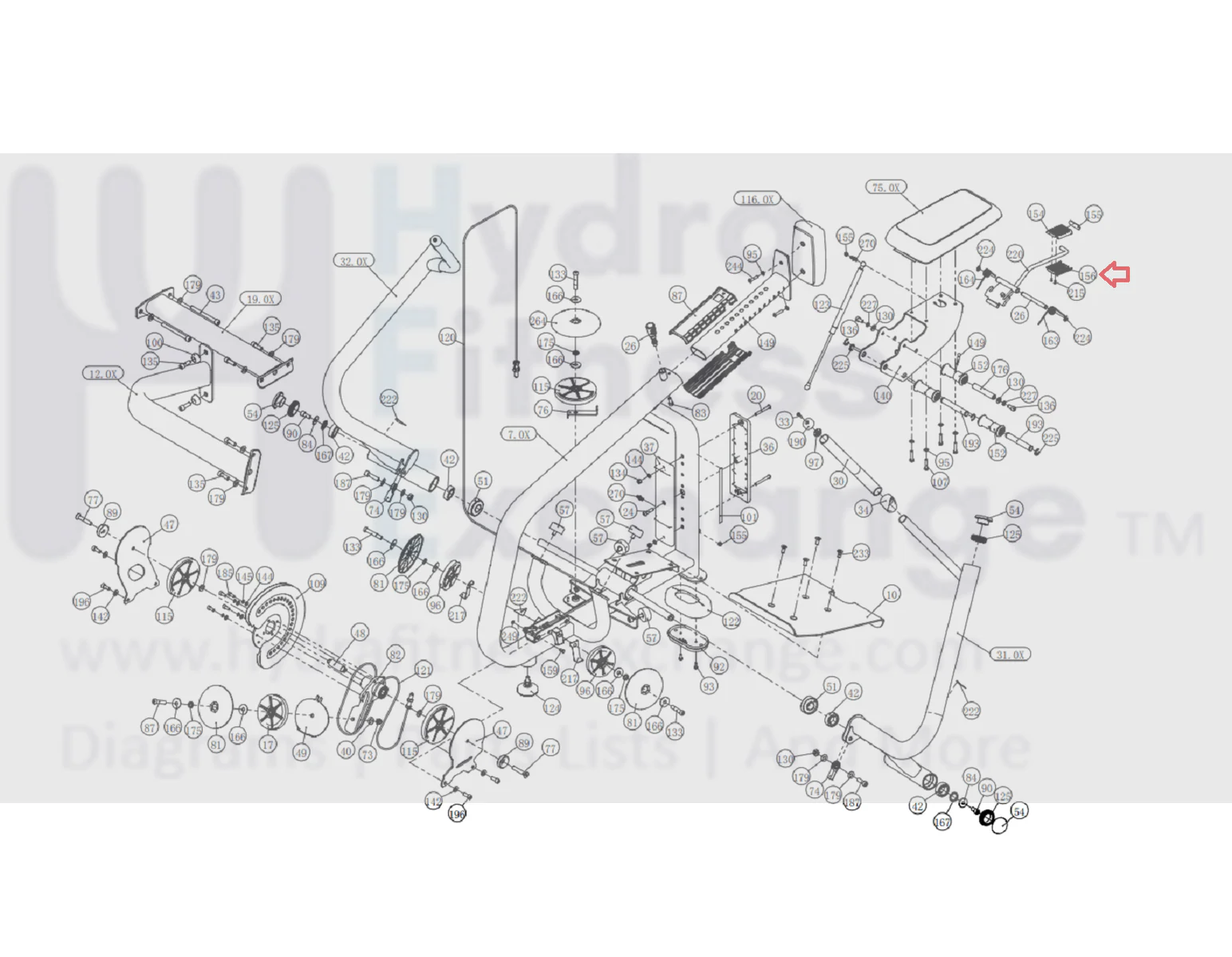 Precor Strength System Bottom Handle PPP000CWS094111101 - Image 3