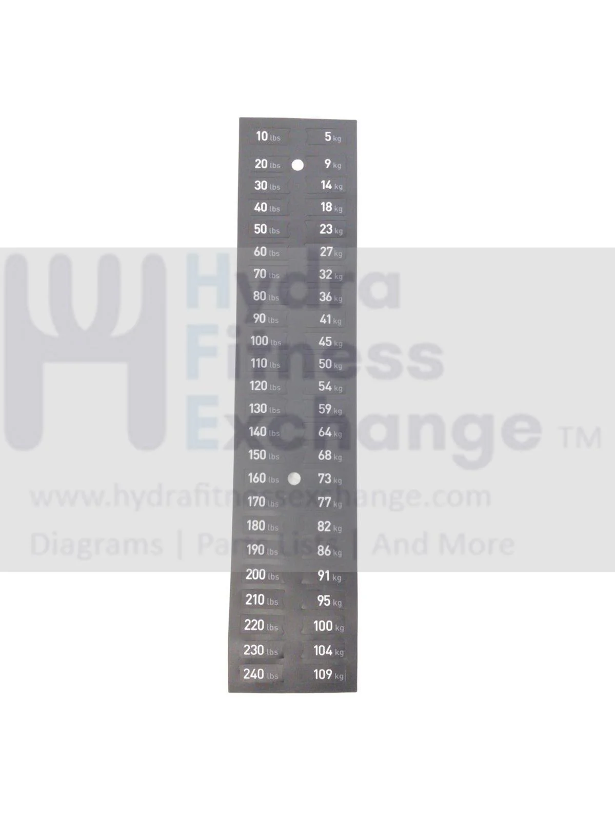 Precor Strength System Weight Plate Label PPP000CWS078007101 & CWS078007-101 - Image 2