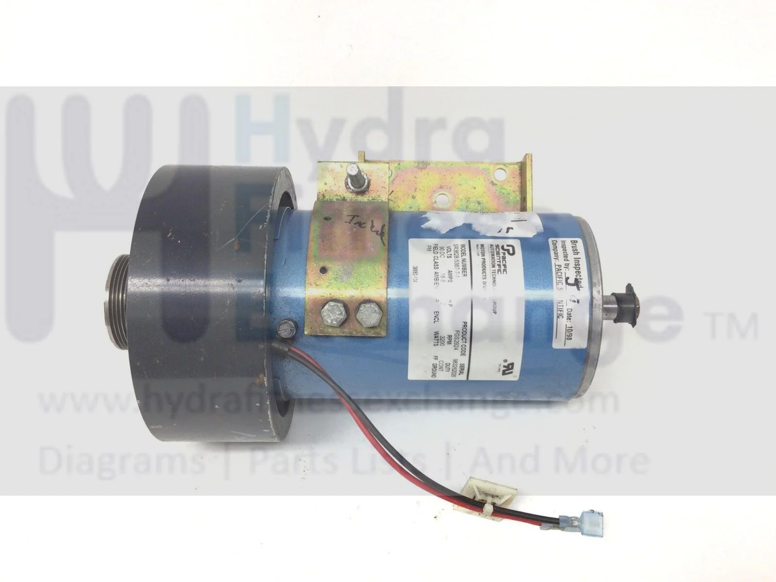 Precor Treadmill DC Drive Motor Without Fan 36892-104