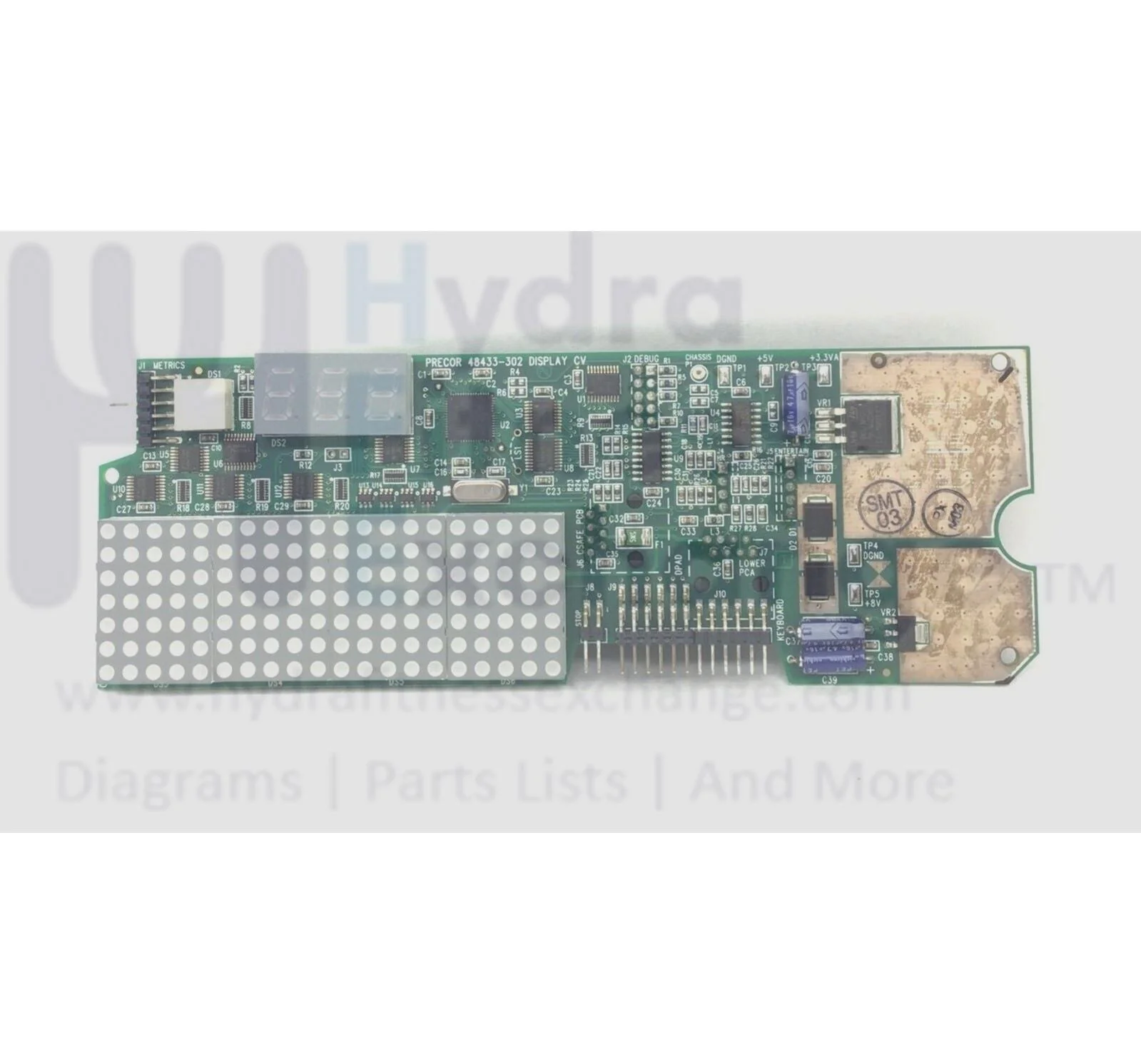 Precor Treadmill Display Console Electronic Circuit Board 35740-108